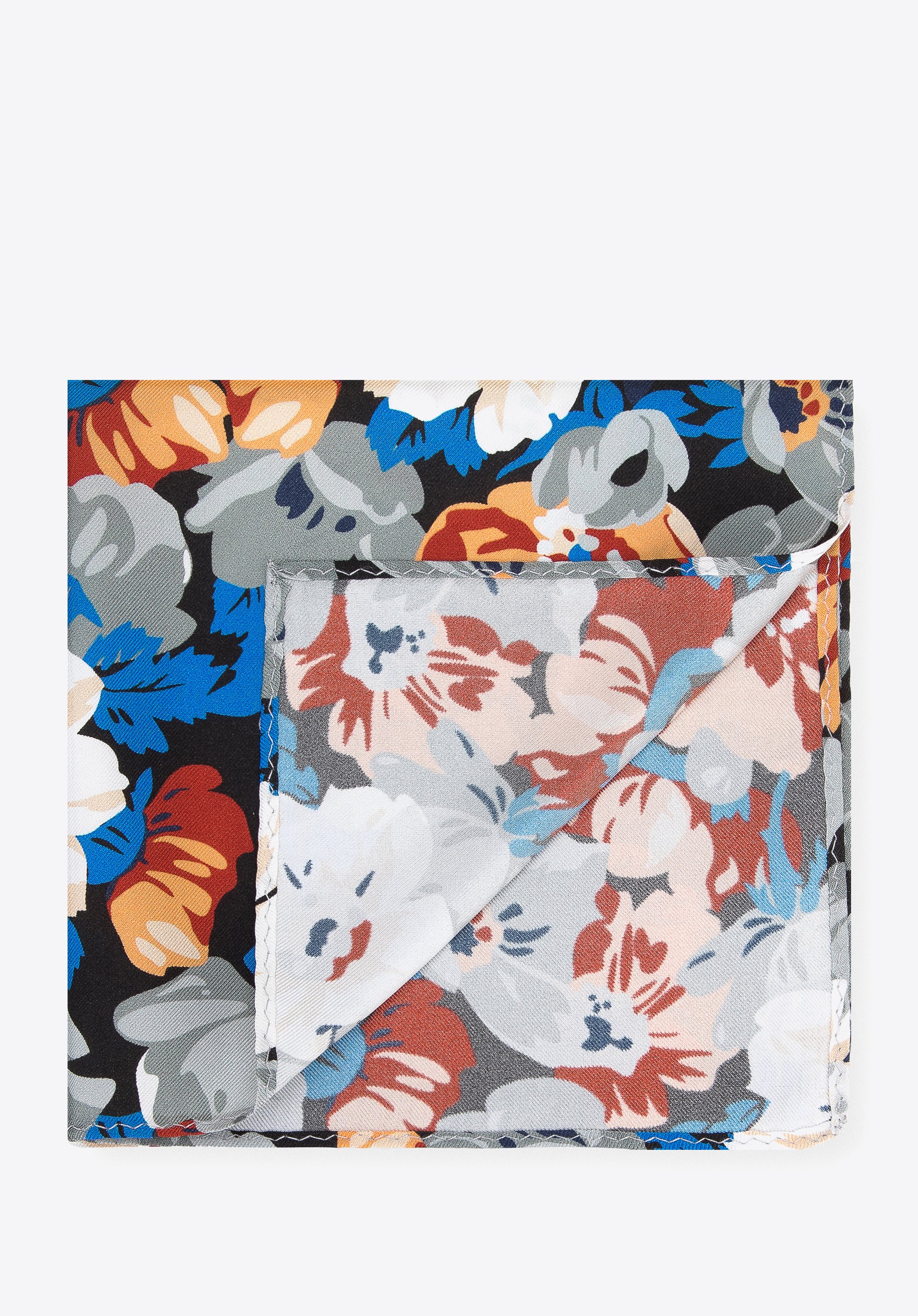 Poszetka jedwabna we wzory