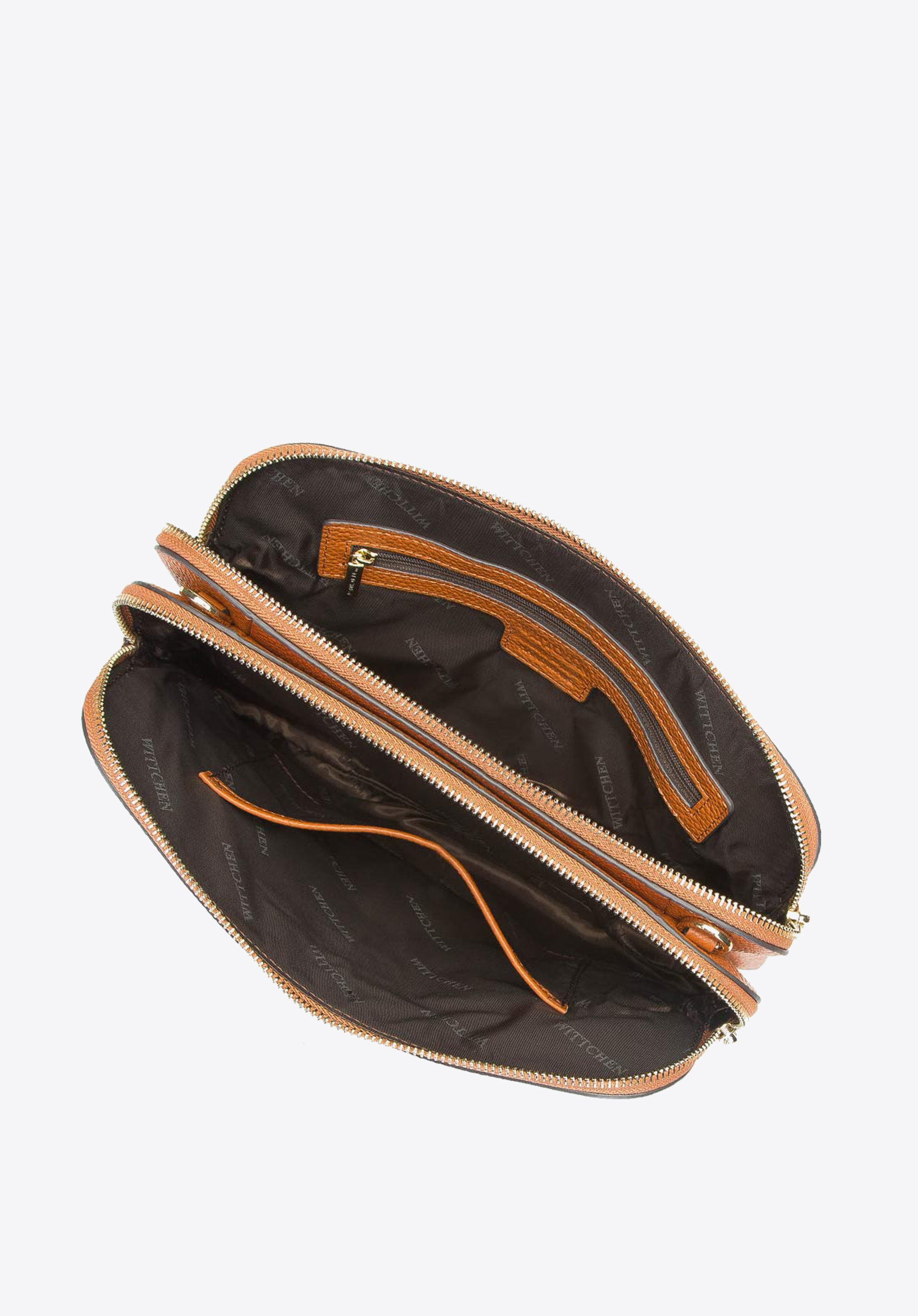 Damska listonoszka ze skóry trapezowa mała