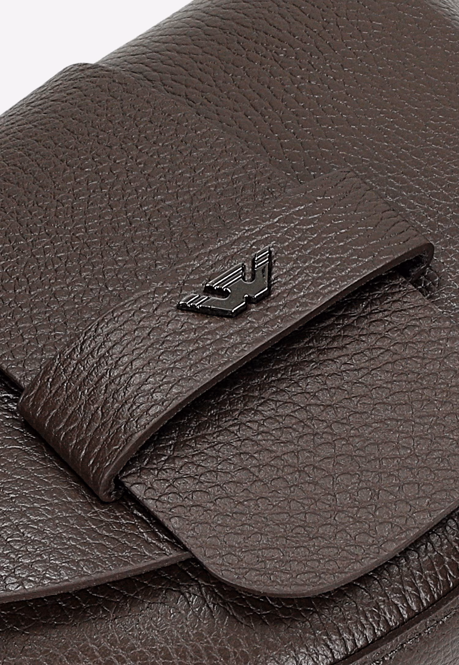 Jasnobrązowa skórzana torebka damska typu saddle bag