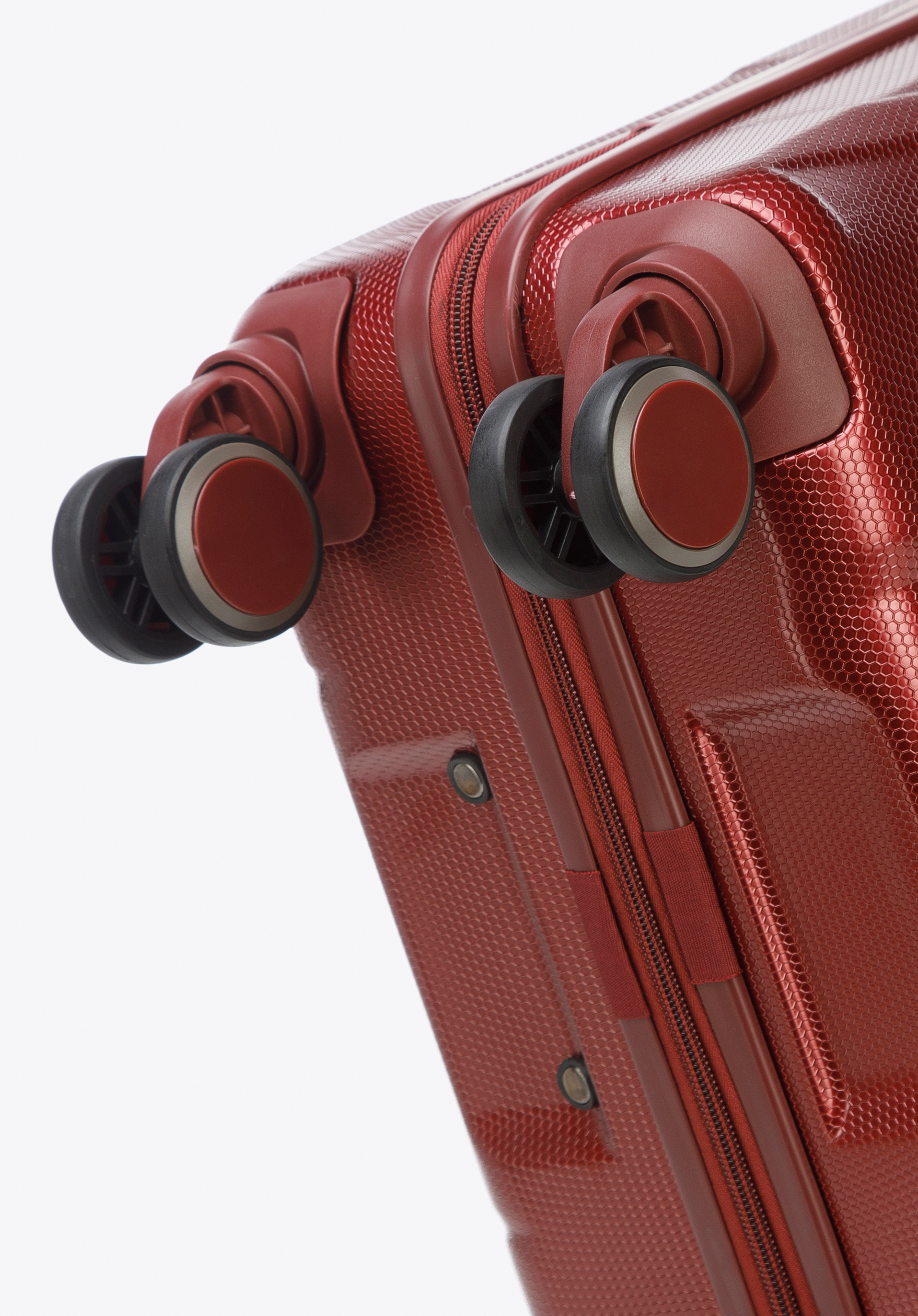 Walizka kabinowa z polikarbonu geometryczna