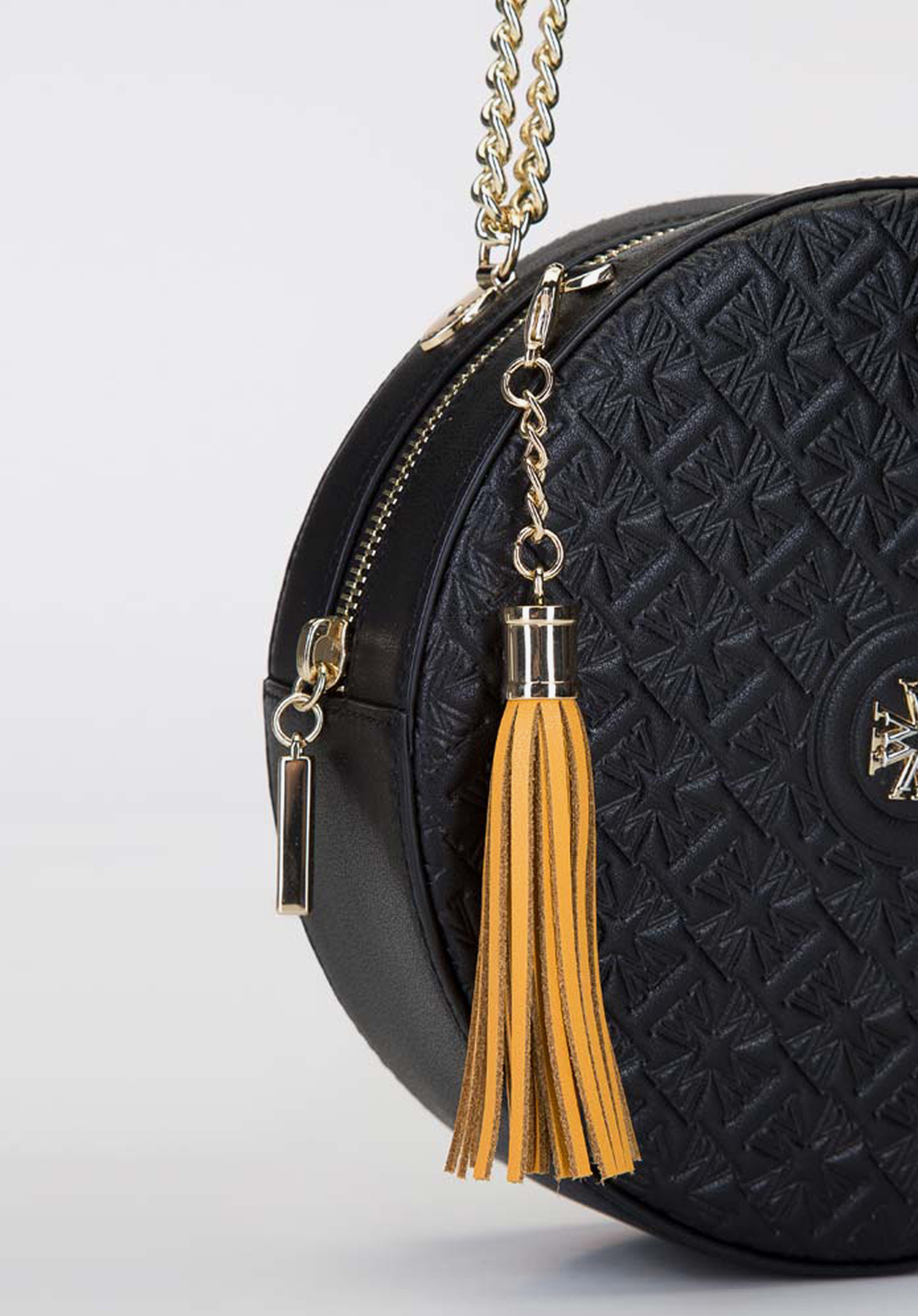 Torebka crossbody ze skóry okrągła – limitowana edycja