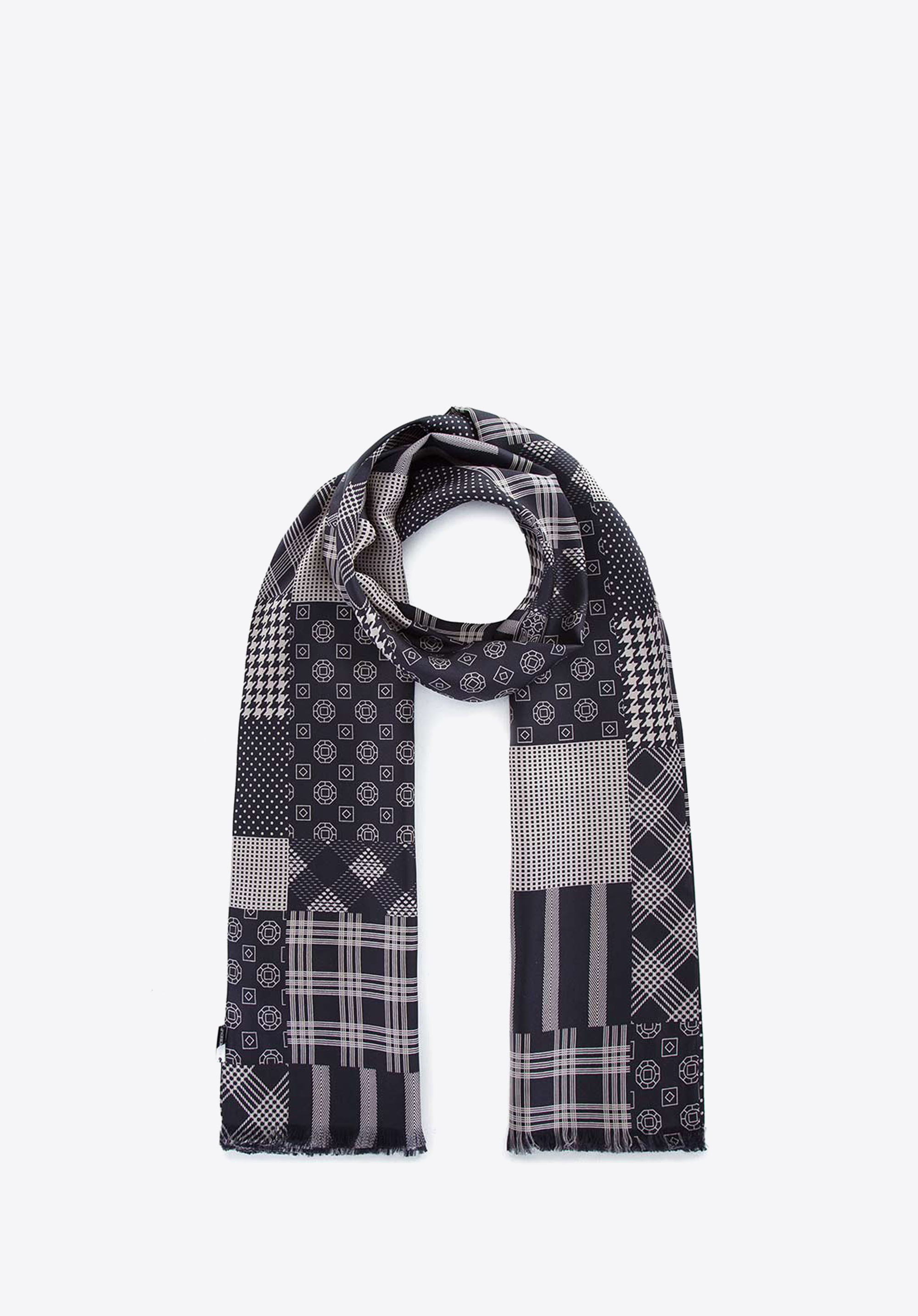 Męski szal z jedwabiu