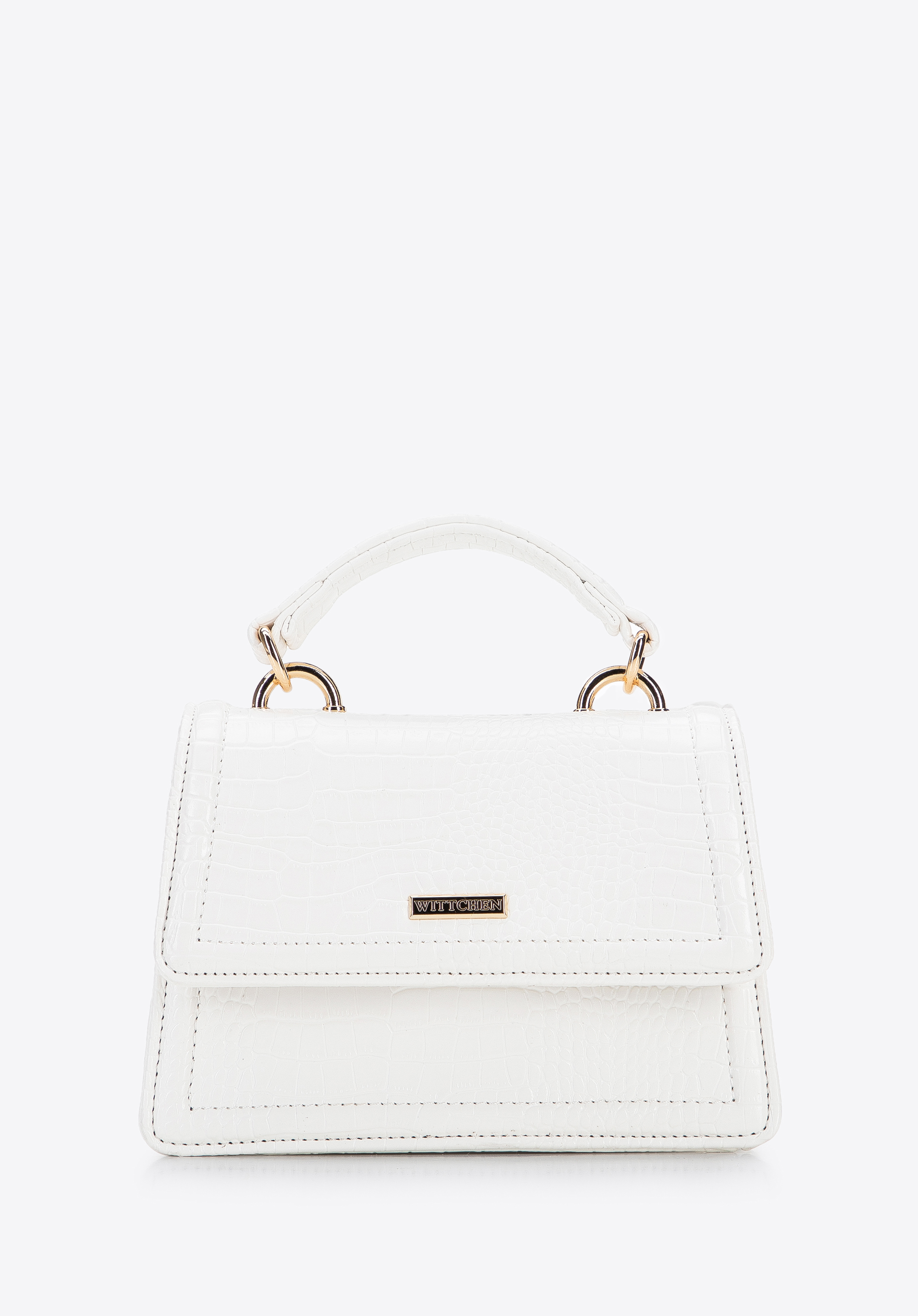 Minikuferek z ekoskóry o fakturze croco