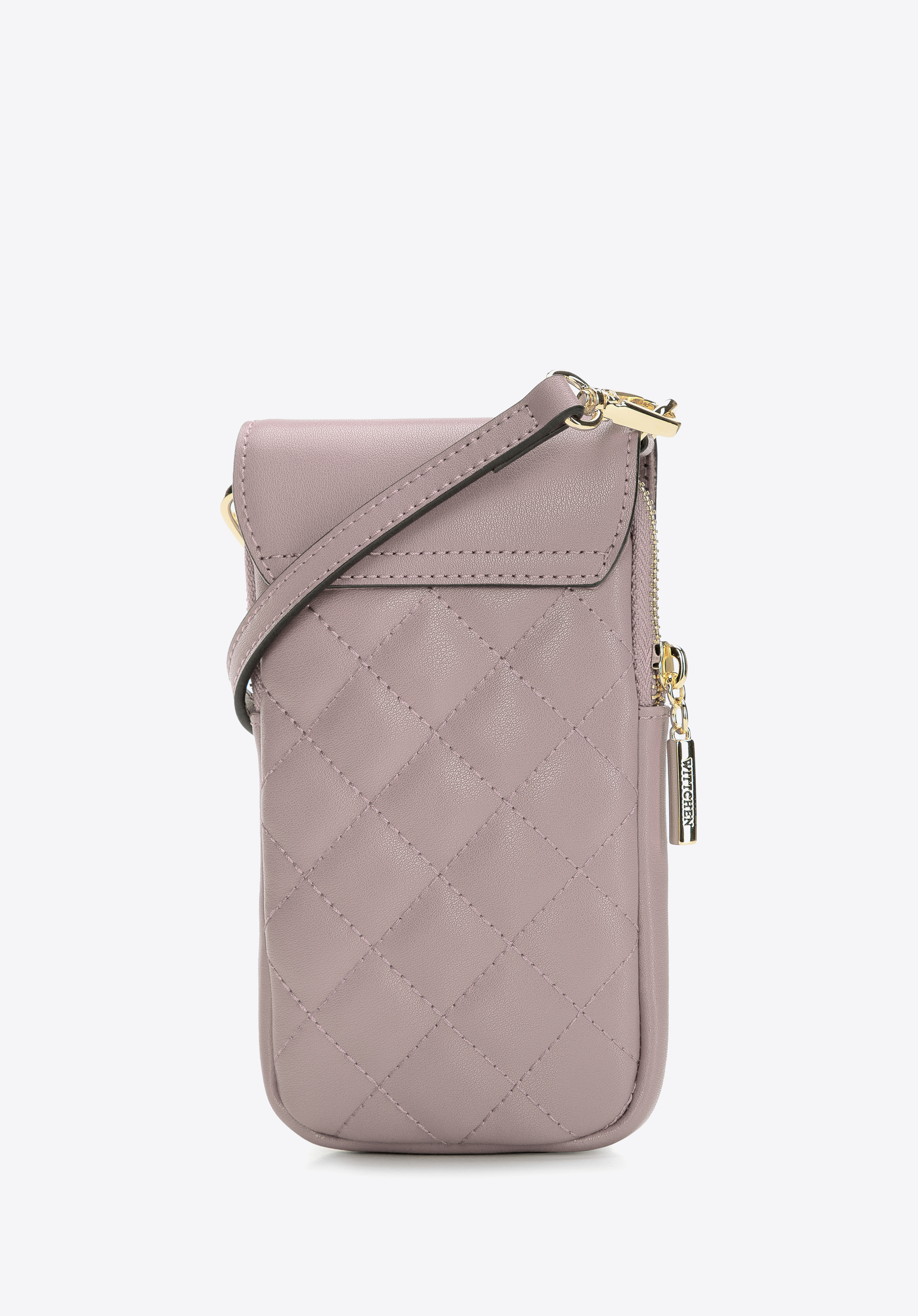 Damska minitorebka z pikowanej skóry