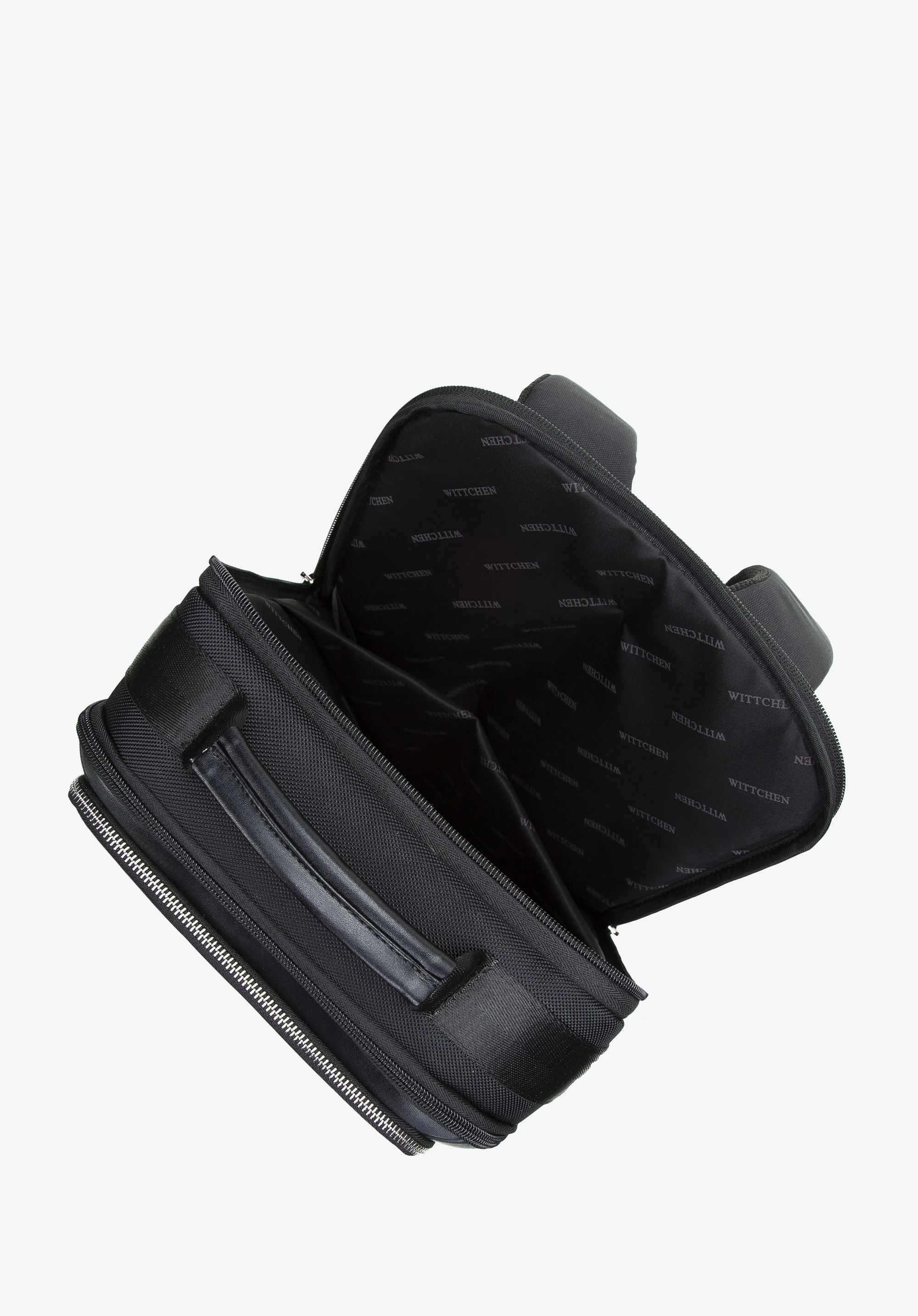 Męski plecak na laptopa 15,6” dwukomorowy z błyszczącym suwakiem