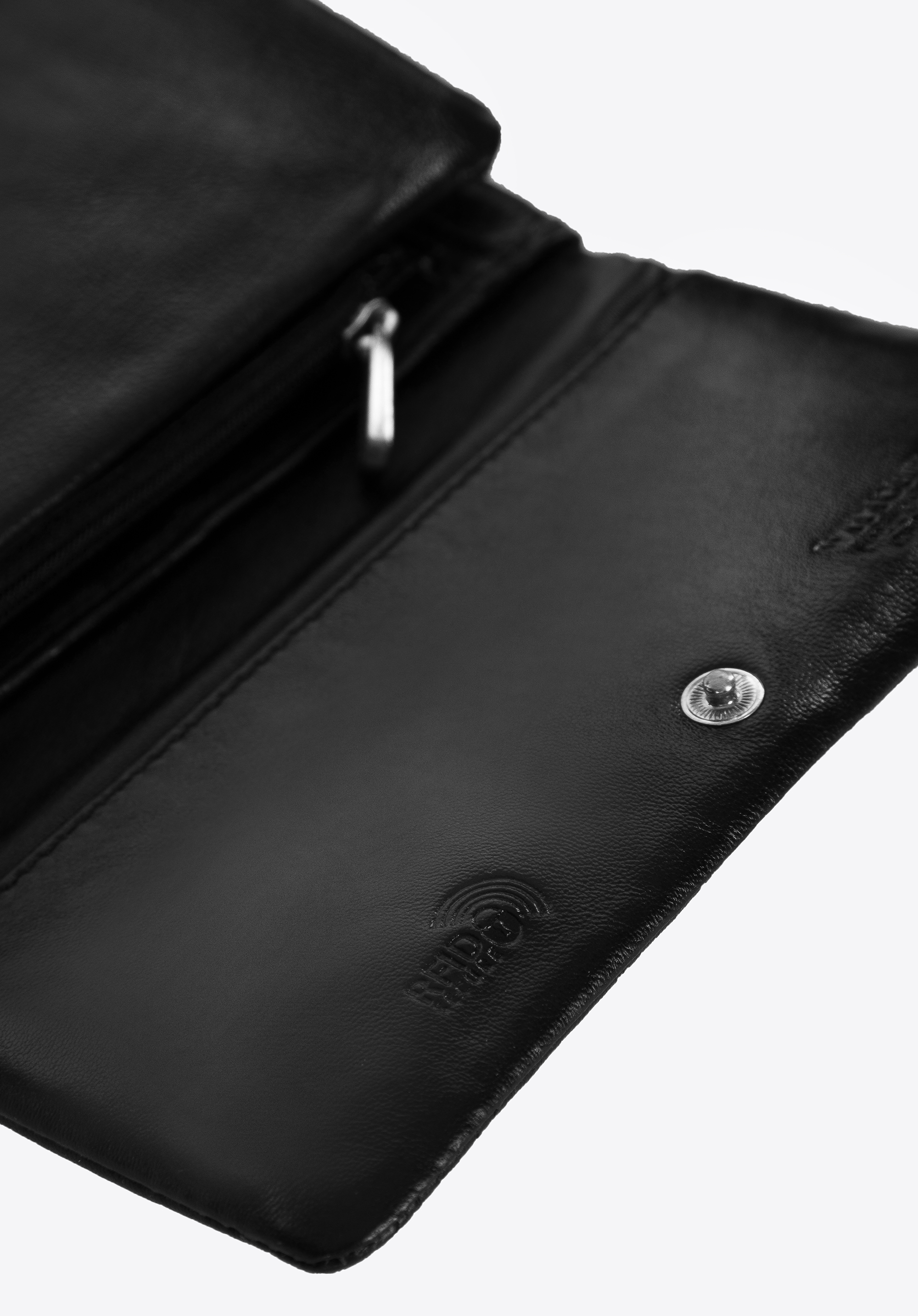 Damski portfel ze skóry prosty