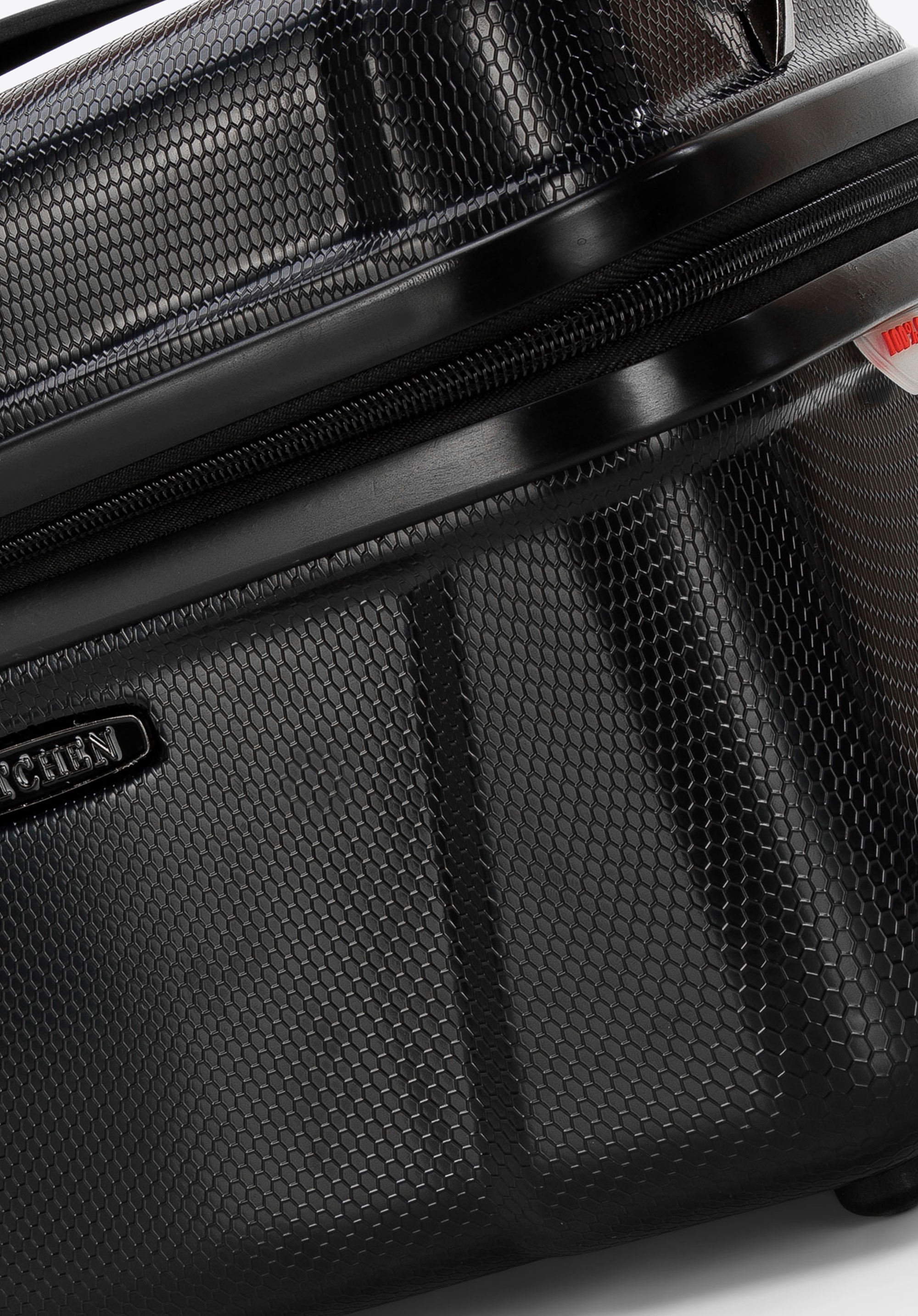 Walizka kabinowa z polikarbonu geometryczna