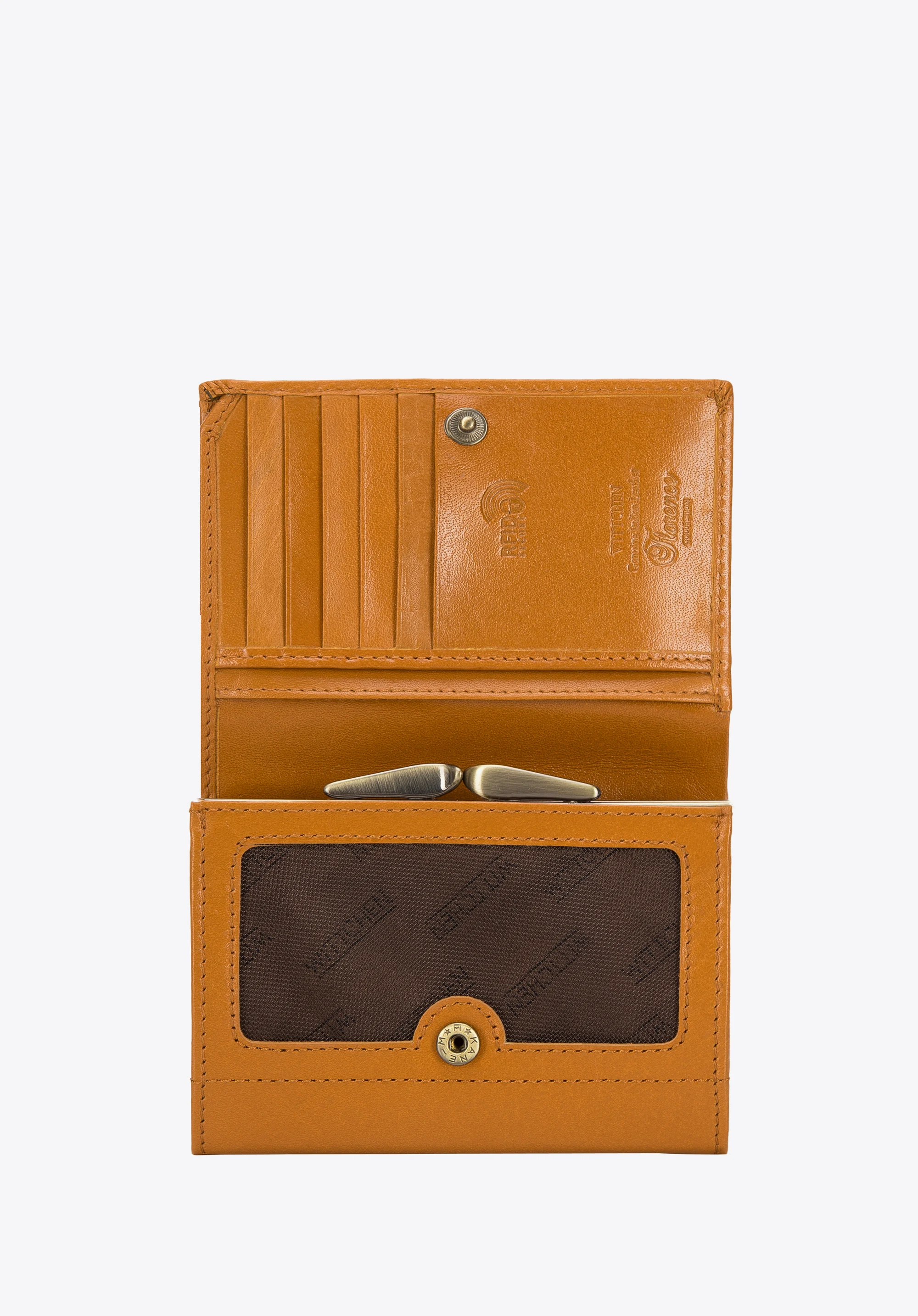 Damski portfel skórzany klasyczny średni