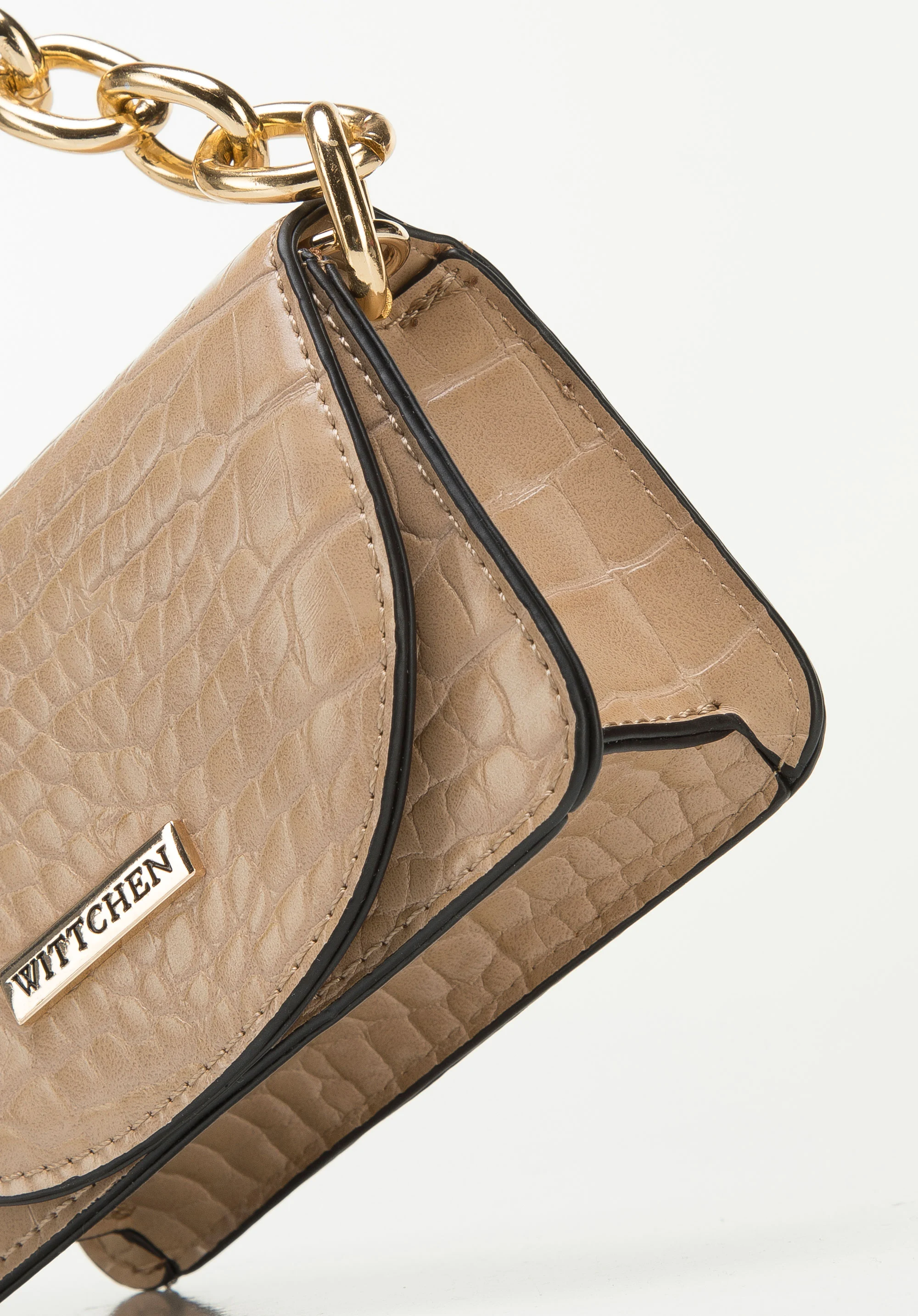 Damska minitorebka 2 w 1 z ekoskóry croco