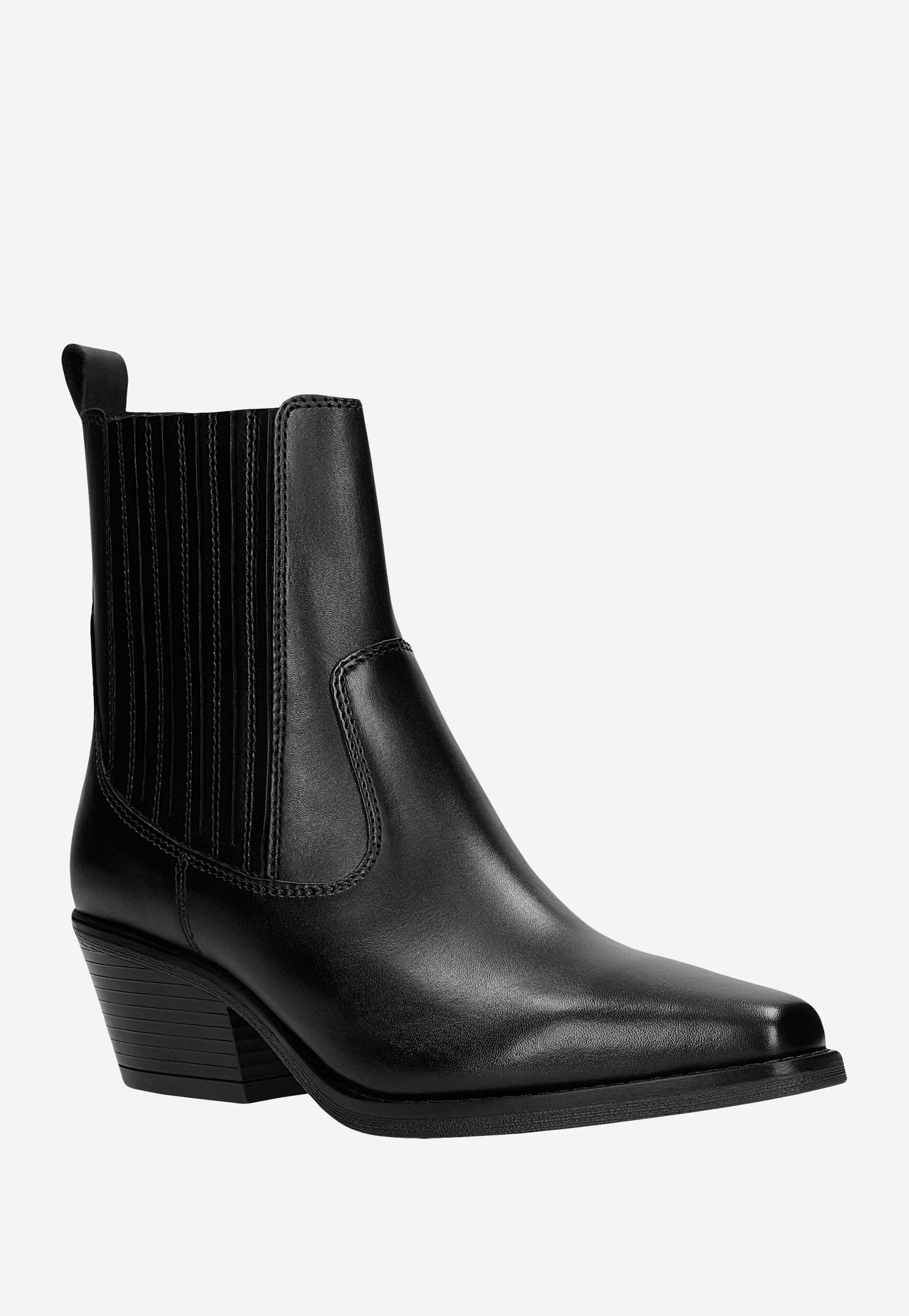 Brązowe botki typu kowbojki