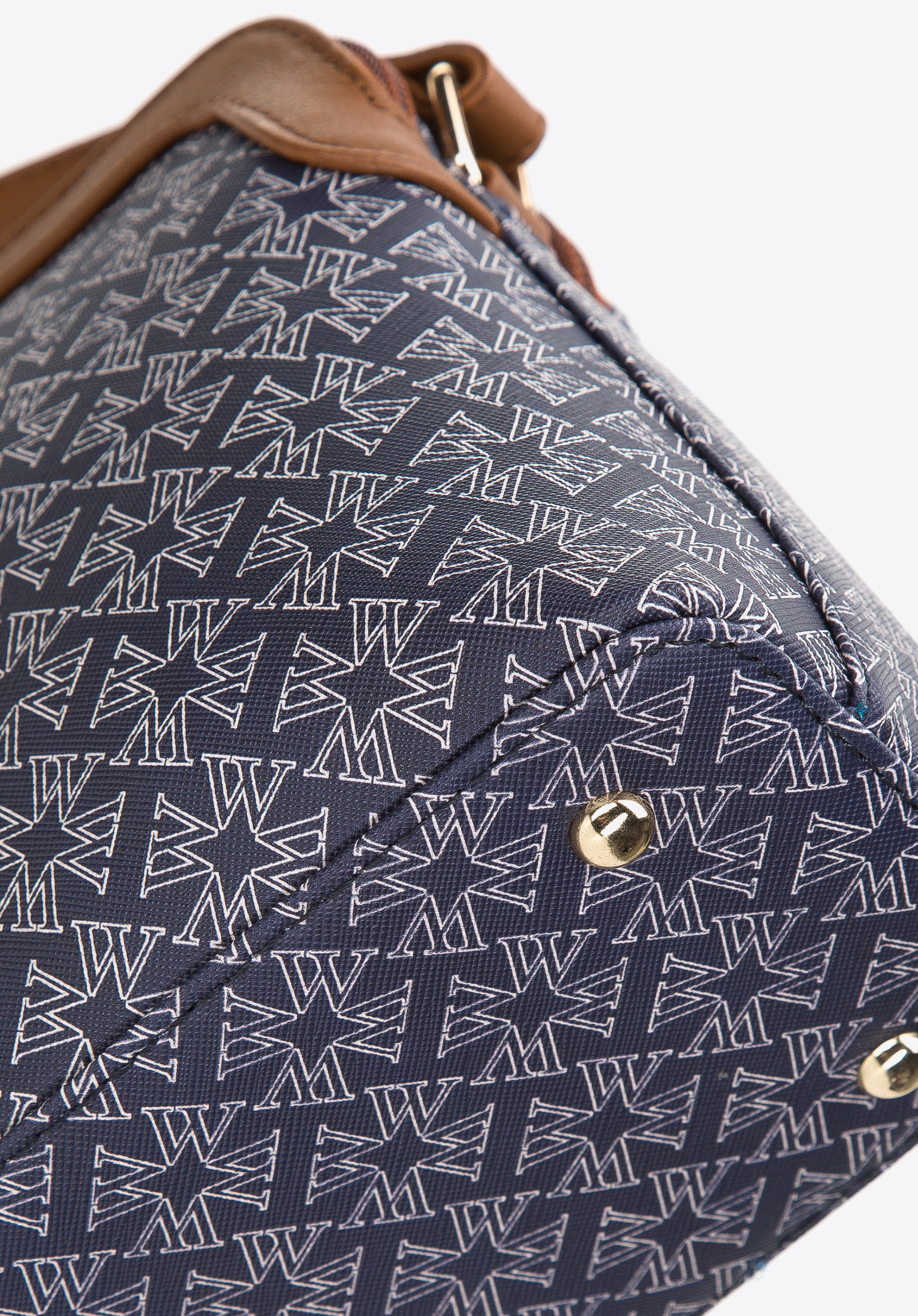 Damska listonoszka dwukomorowa w monogram