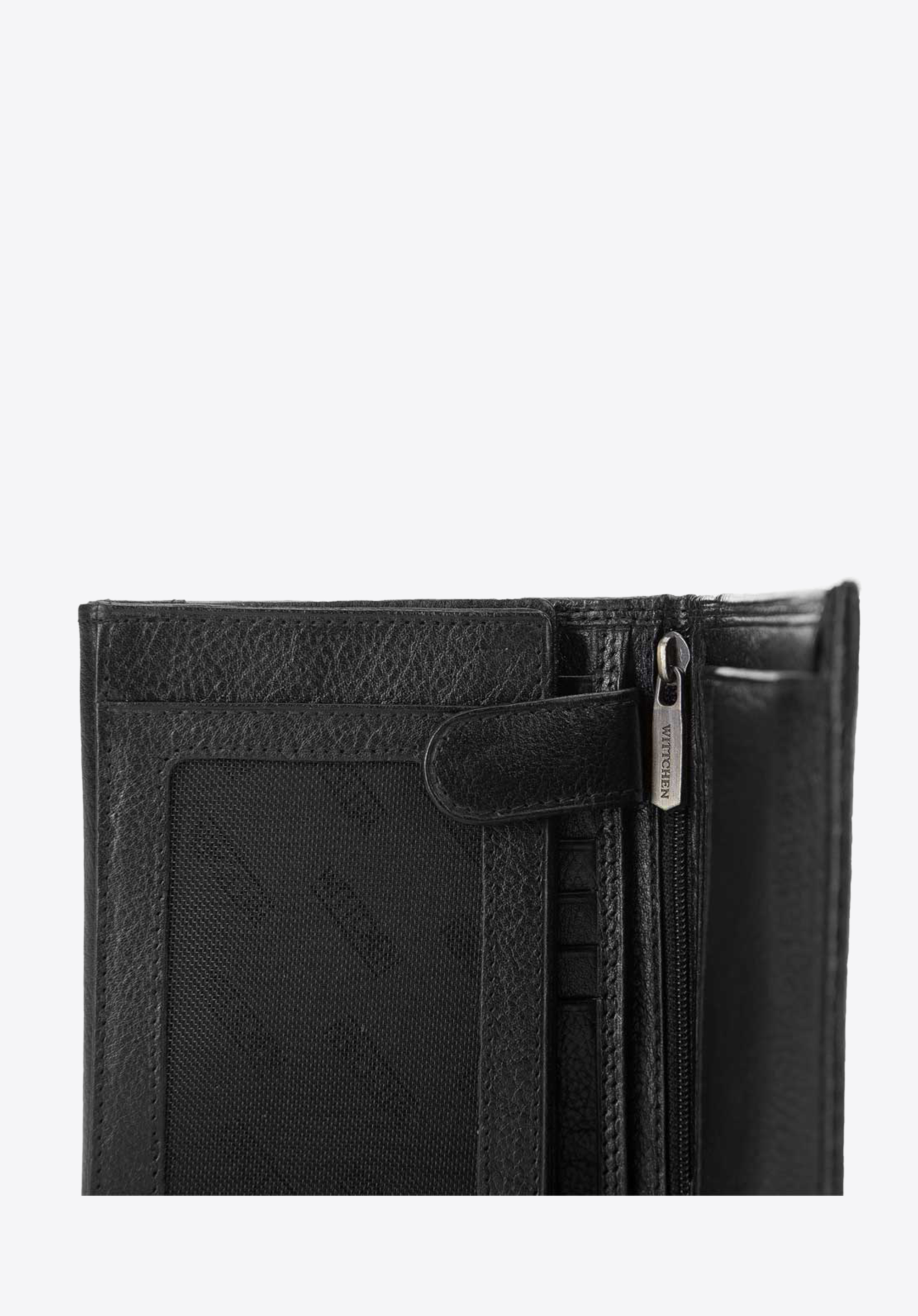 Męski portfel skórzany z herbem duży