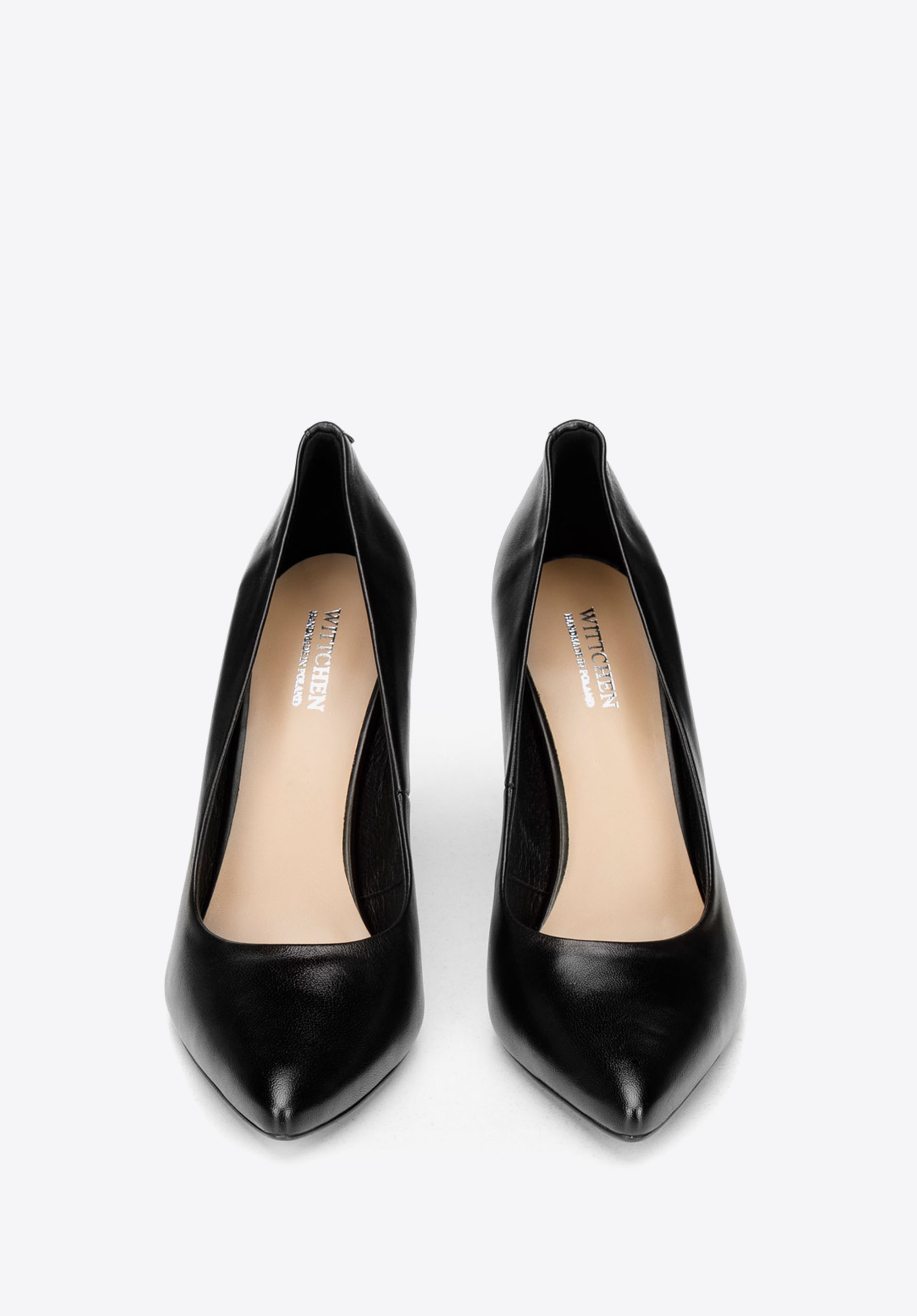 Szpilki skórzane klasyczne