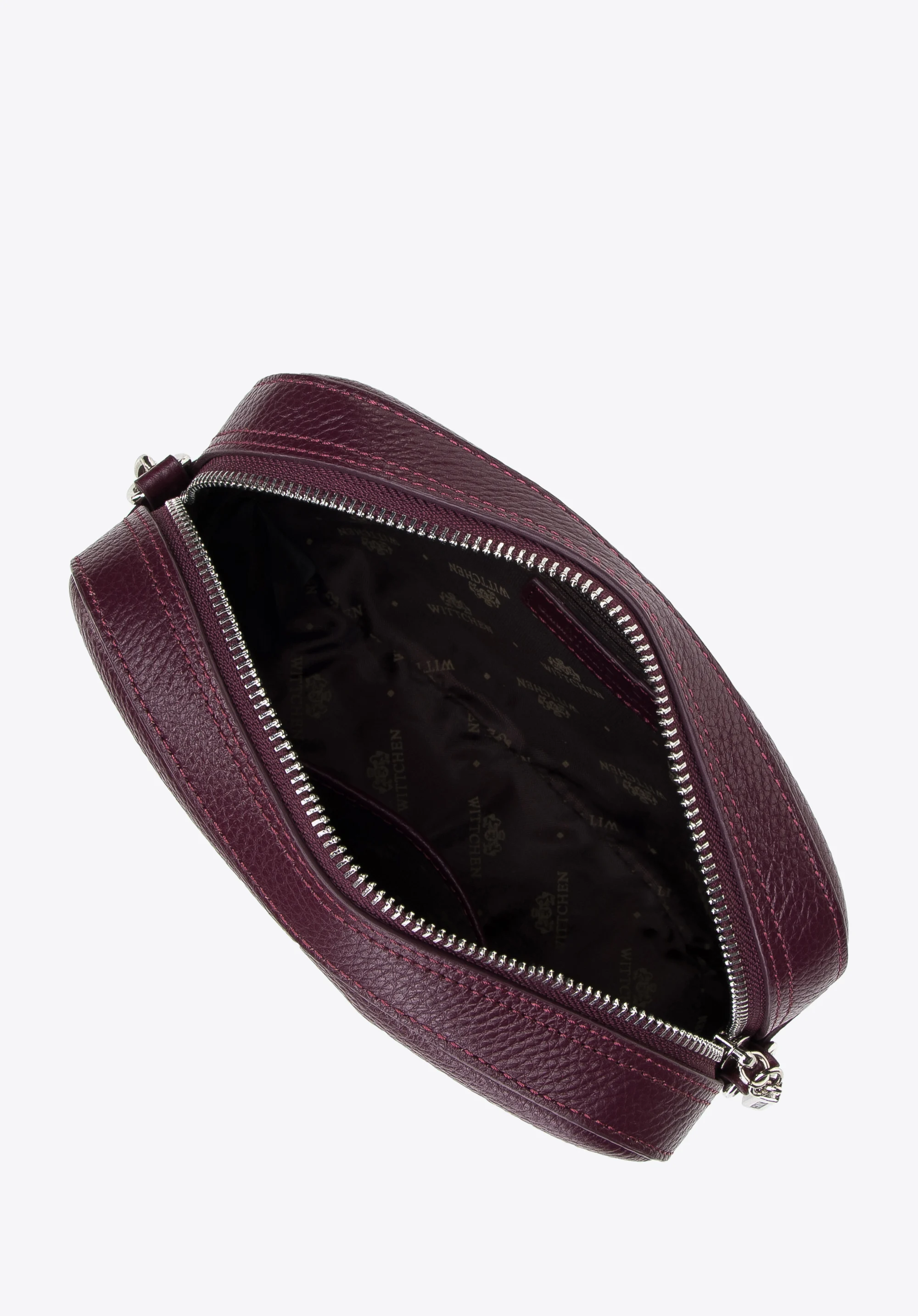 Damska listonoszka skórzana pudełkowa na łańcuszku