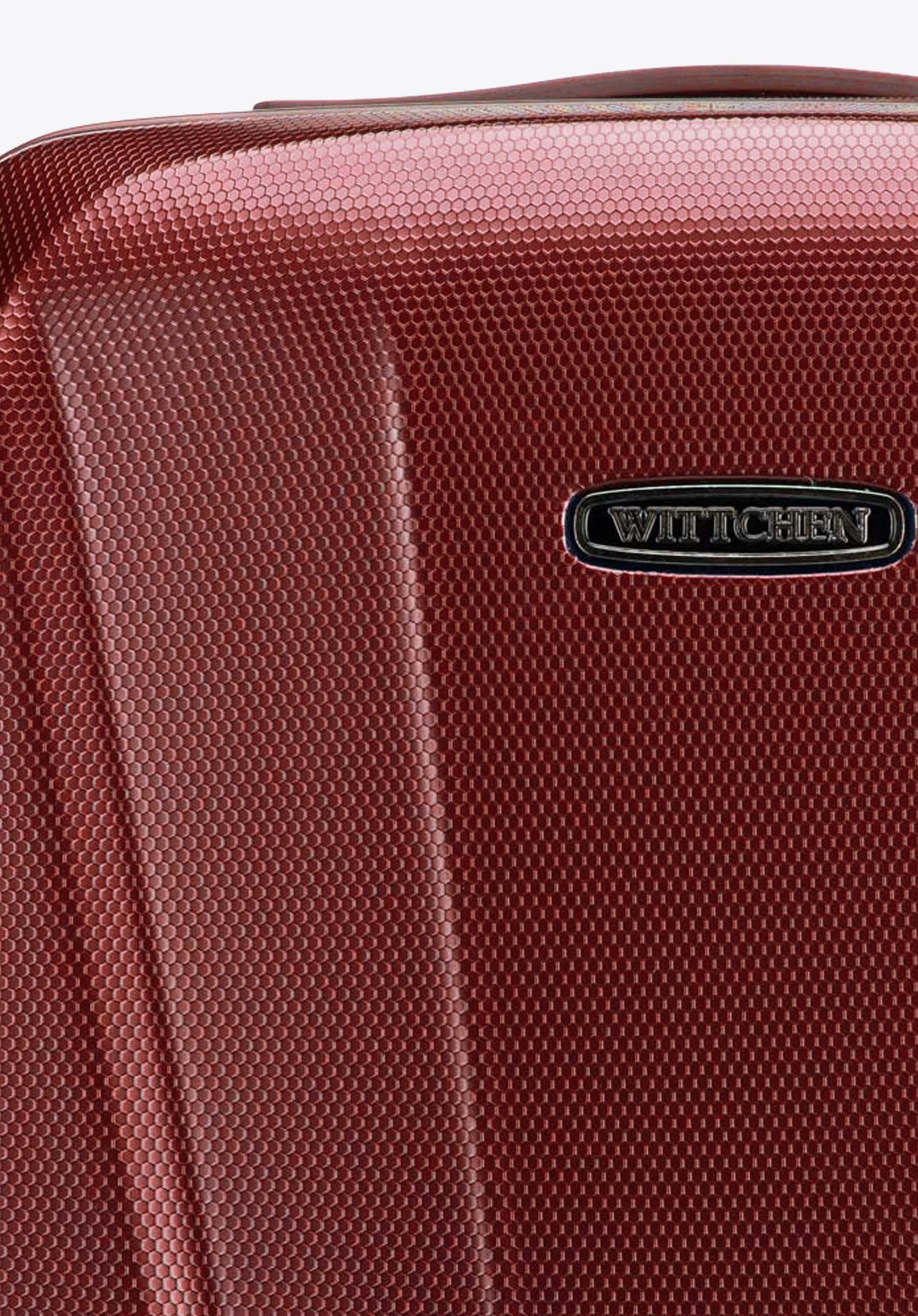 Walizka kabinowa z polikarbonu geometryczna