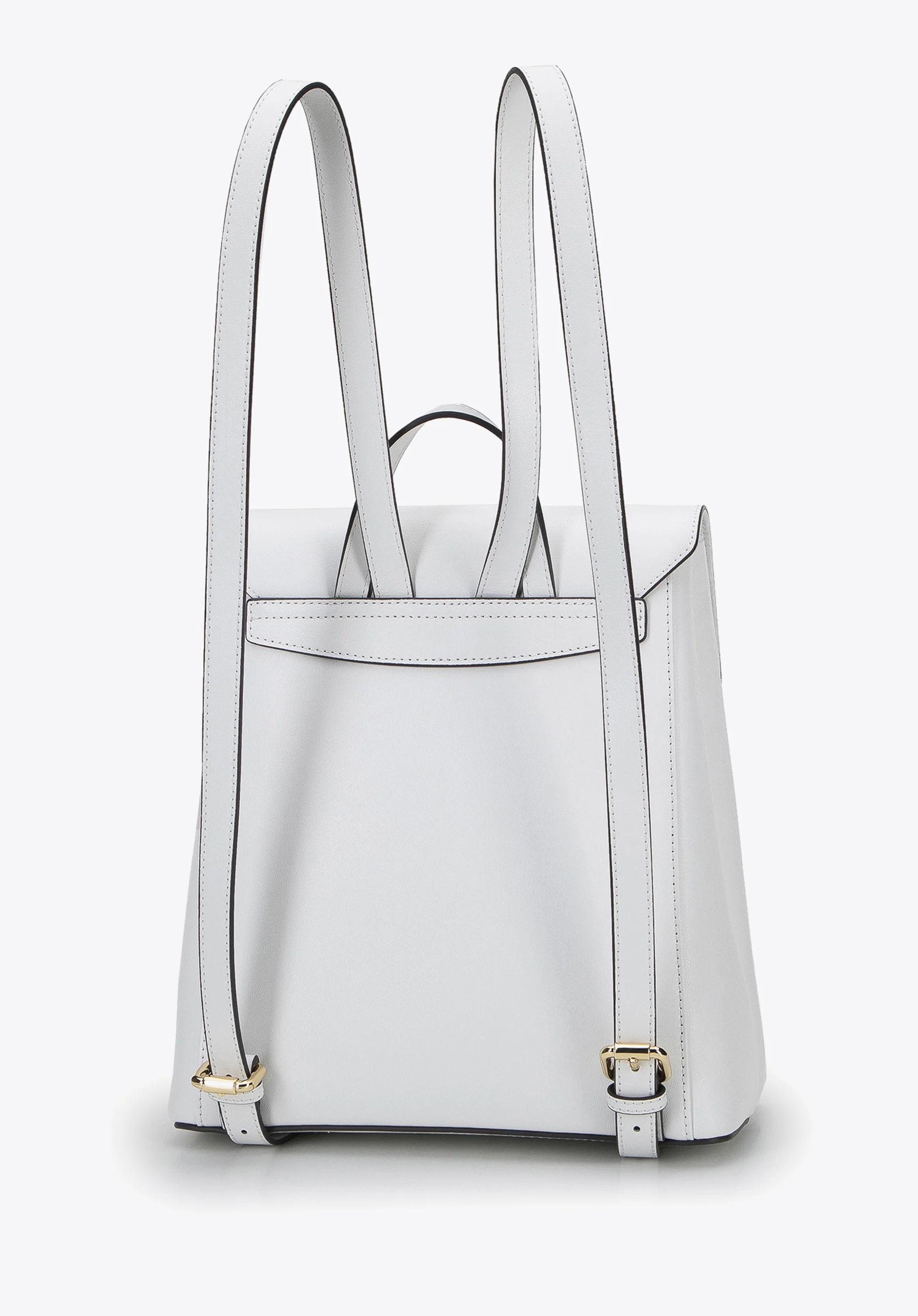 Damski plecak skórzany dwukomorowy prosty