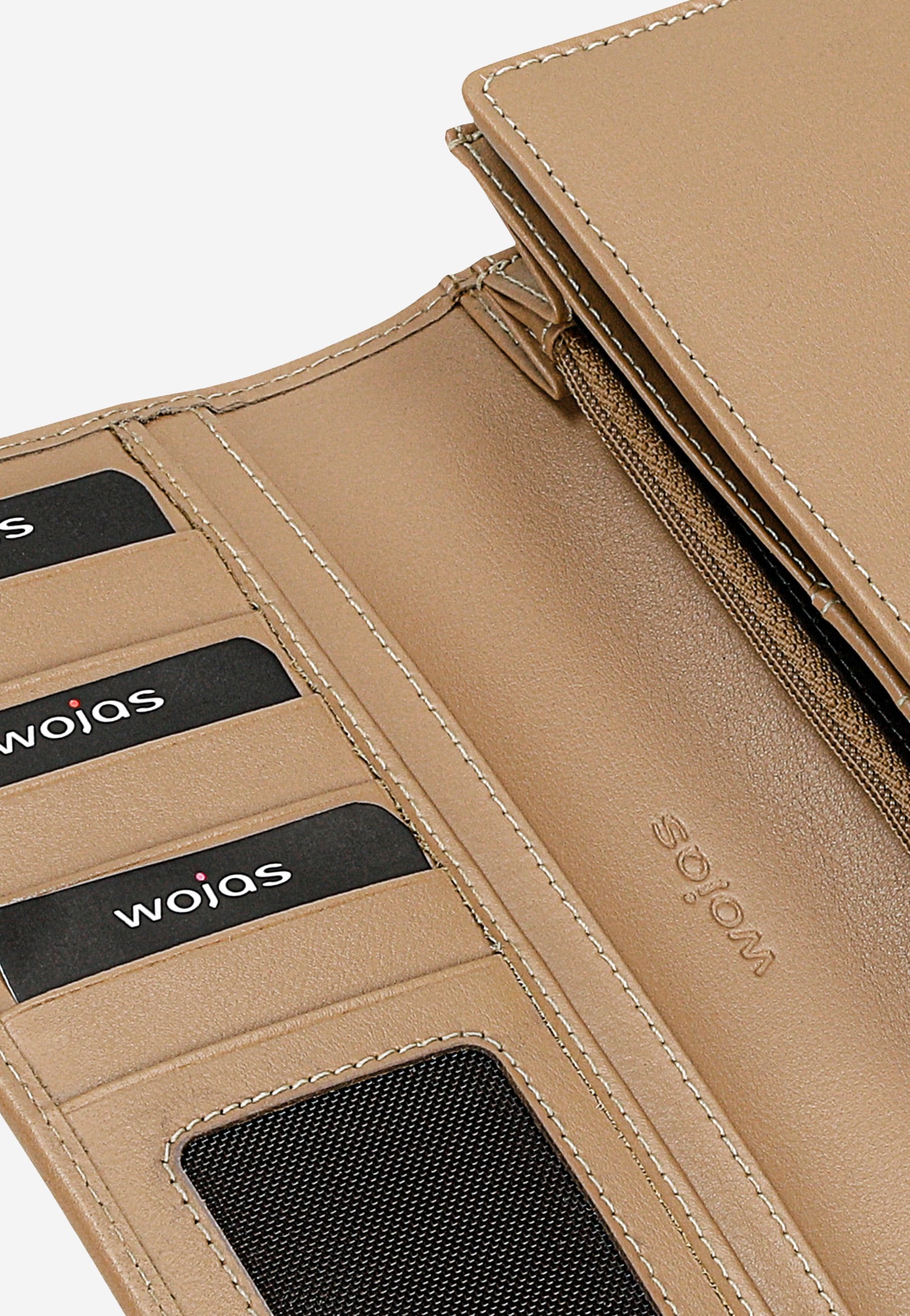 Duży lakierowany portfel damski w kolorze czarnym