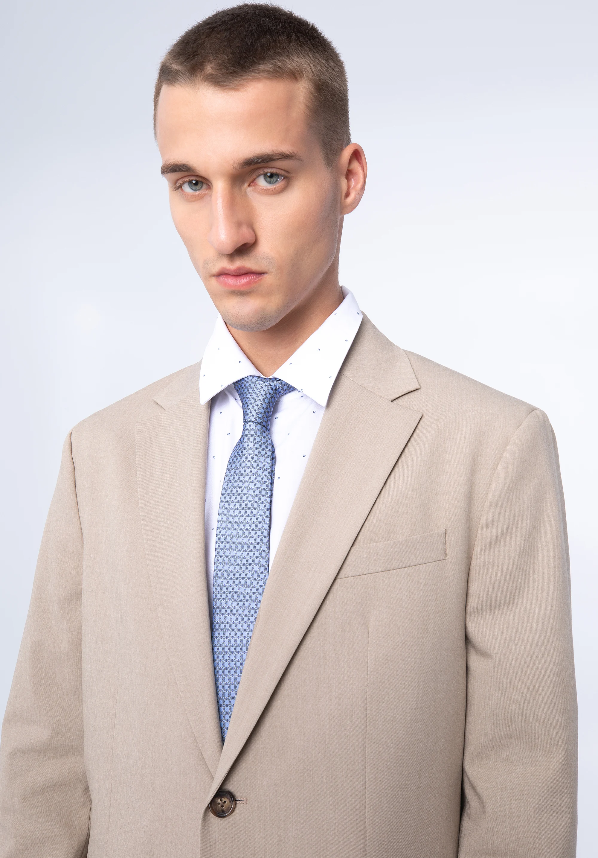 Krawat jedwabny wzorzysty