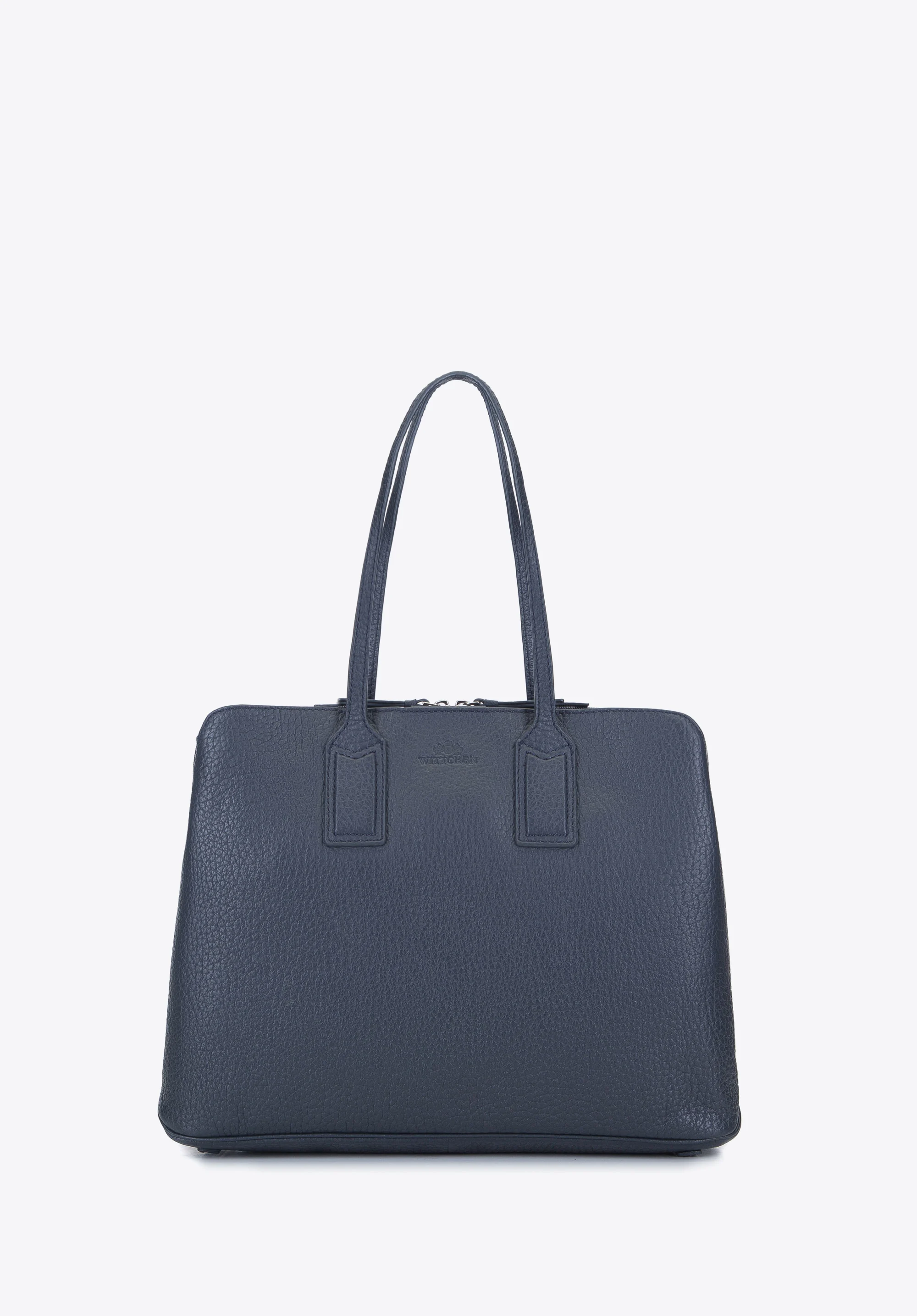 Damska torba na laptopa 13”/14” ze skóry groszkowej