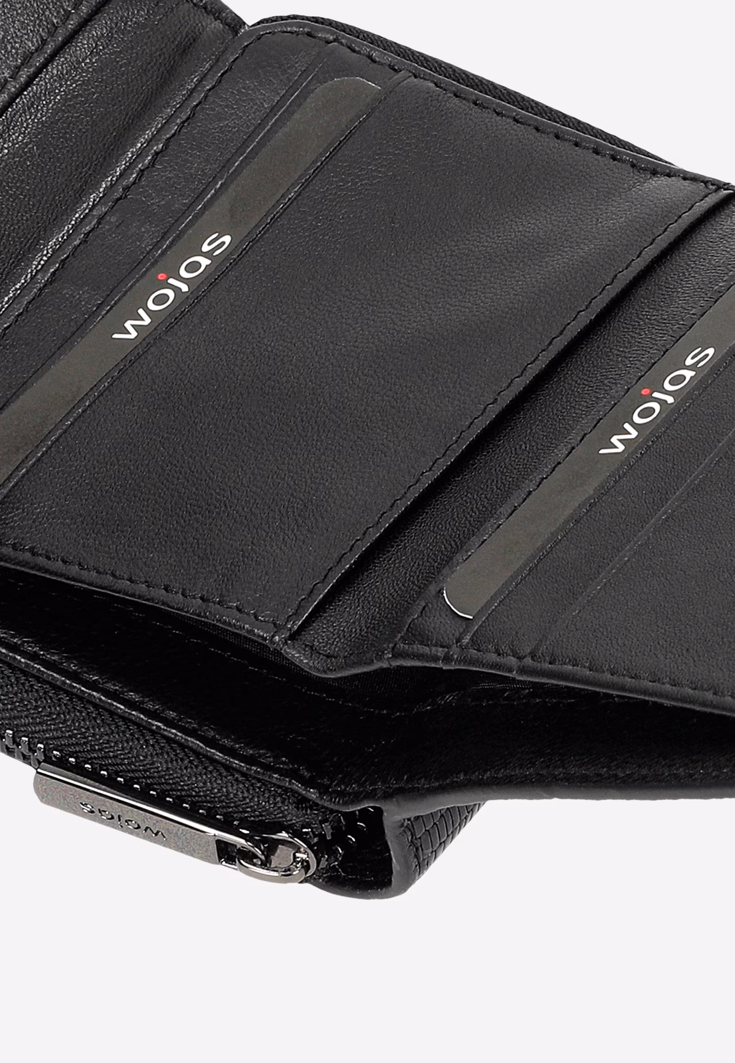 Mały czerwony portfel damski ze skóry licowej