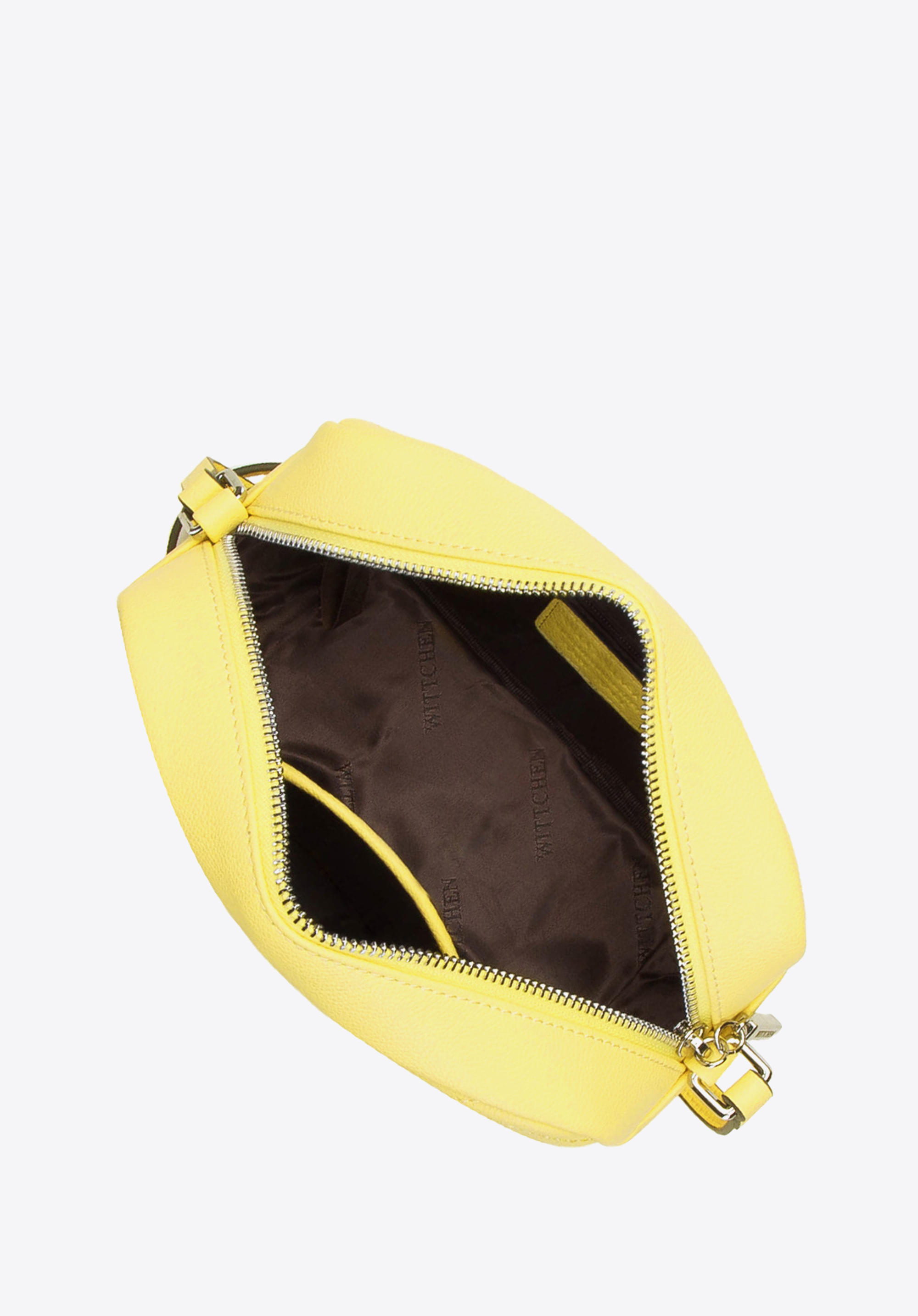 Damska listonoszka skórzana w zygzaki