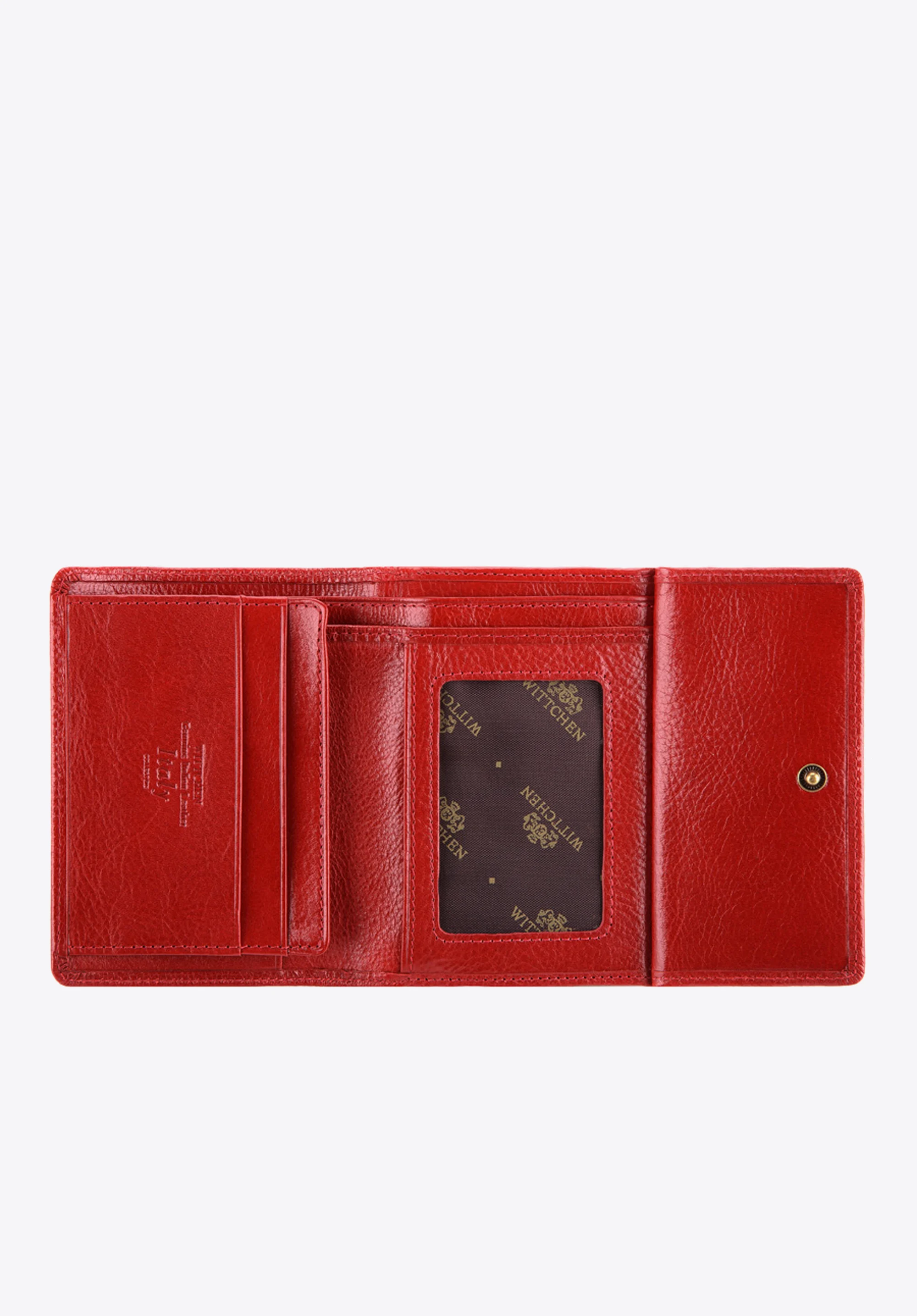 Damski portfel ze skóry na bigiel mały