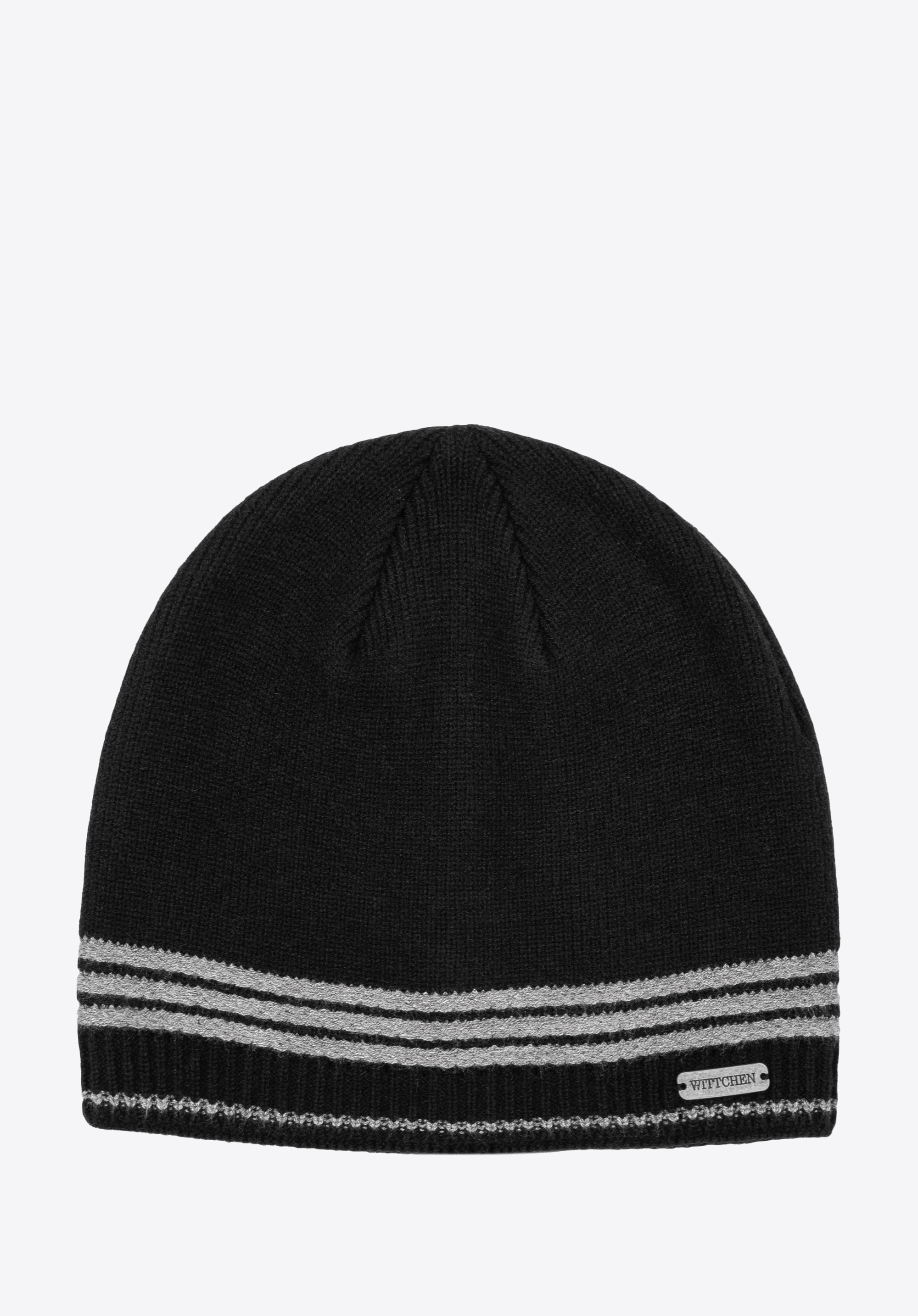 Męska czapka z kolorowymi paskami