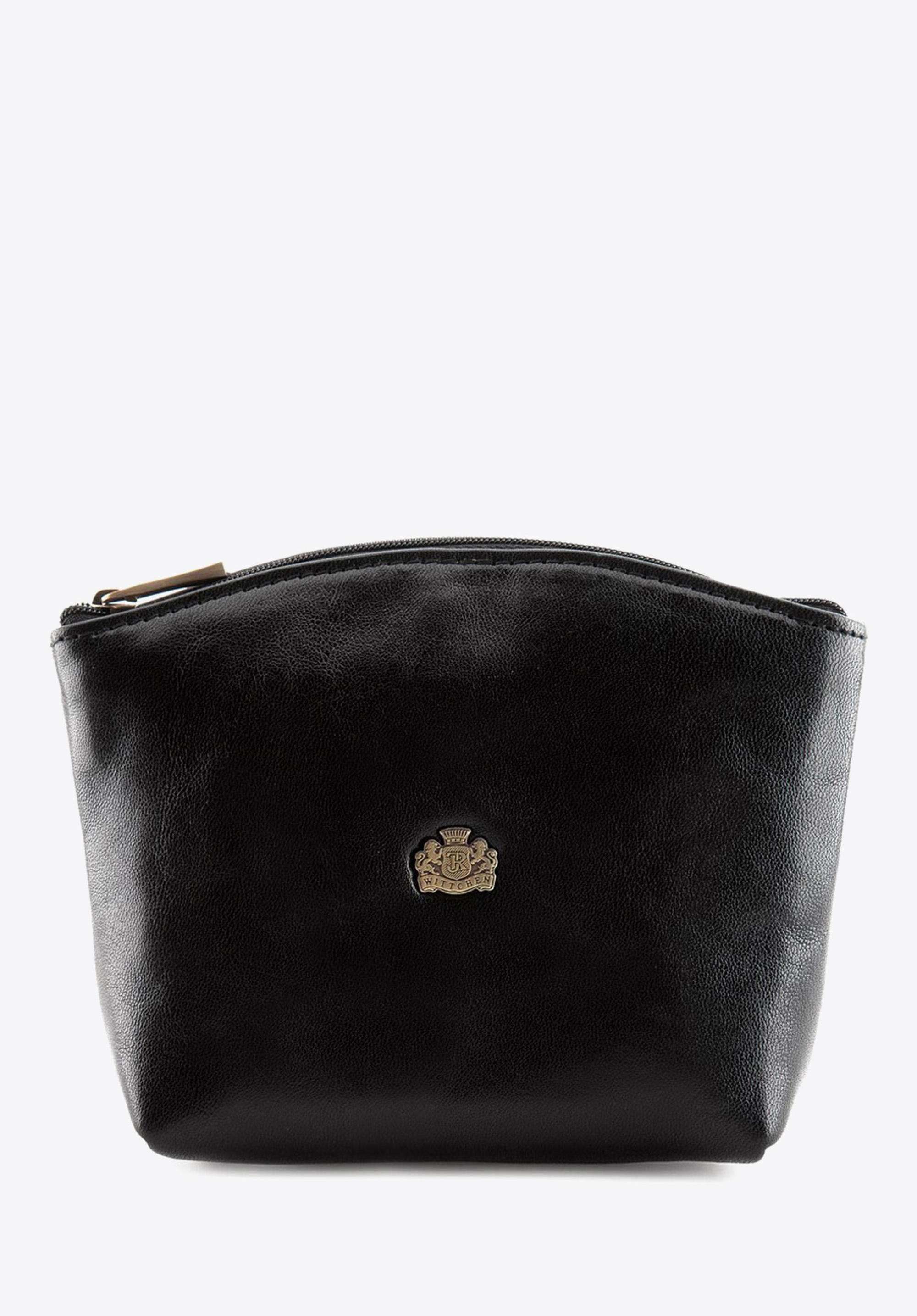 Kosmetyczka skórzana w kształcie łódki