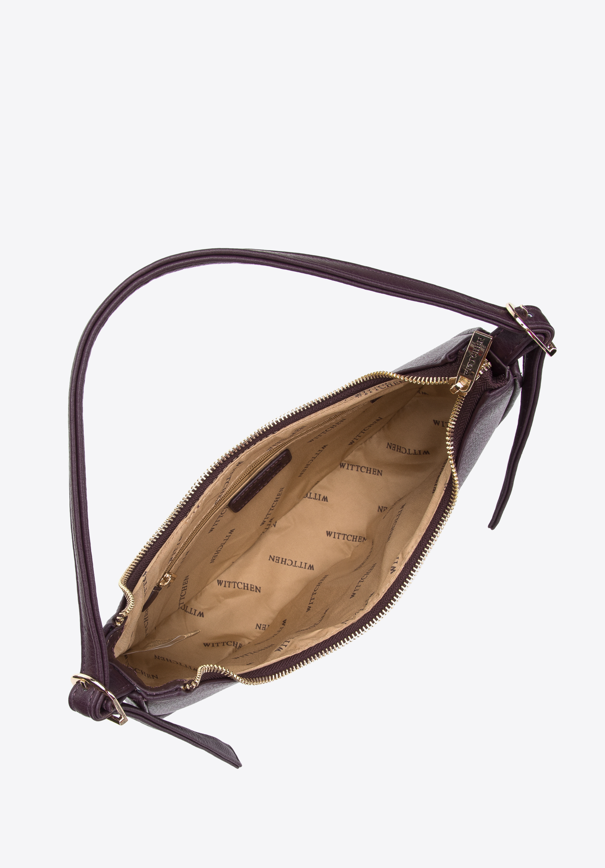 Torebka bagietka z ekoskóry z klamrą