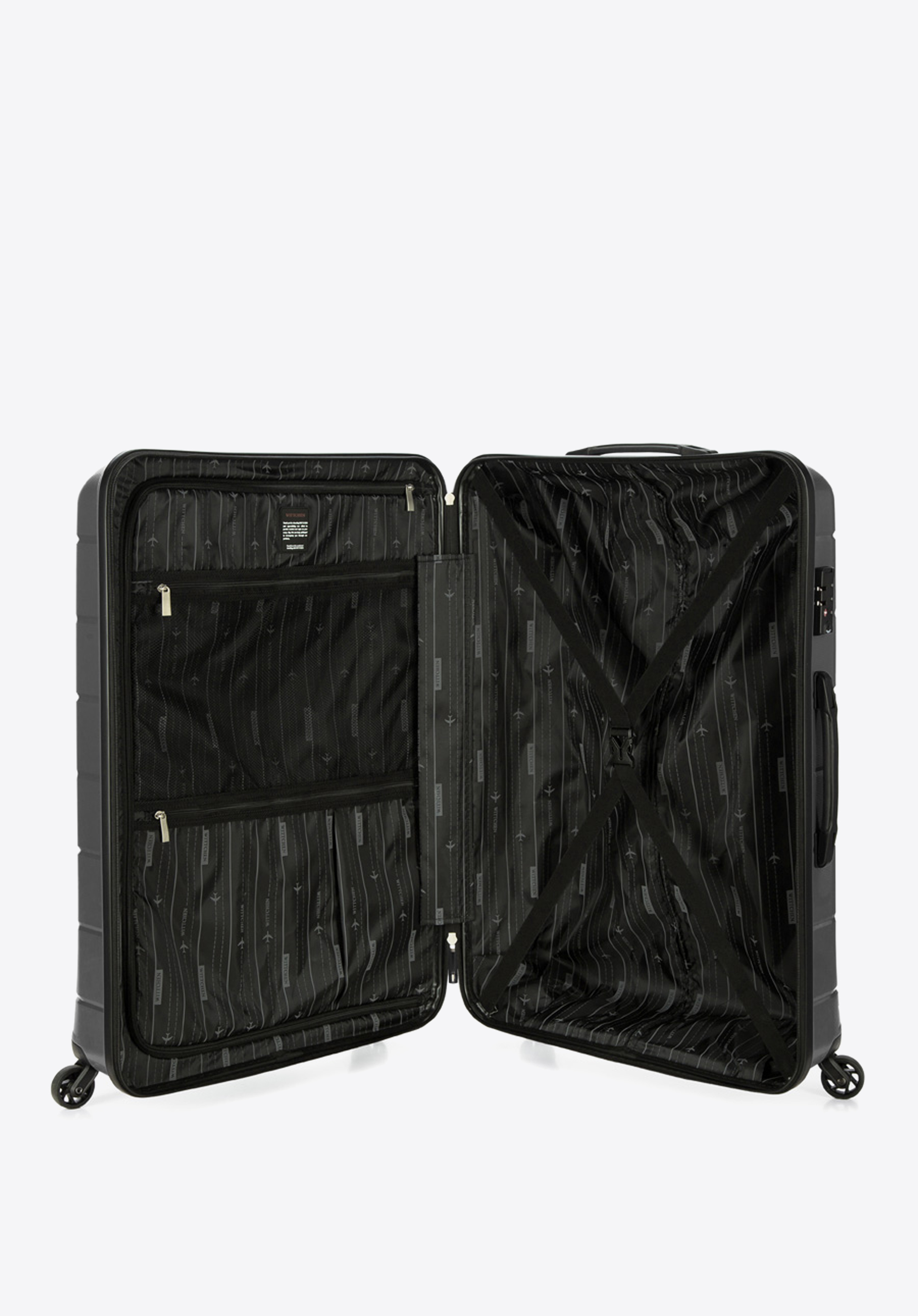 Walizka kabinowa z polipropylenu żłobiona