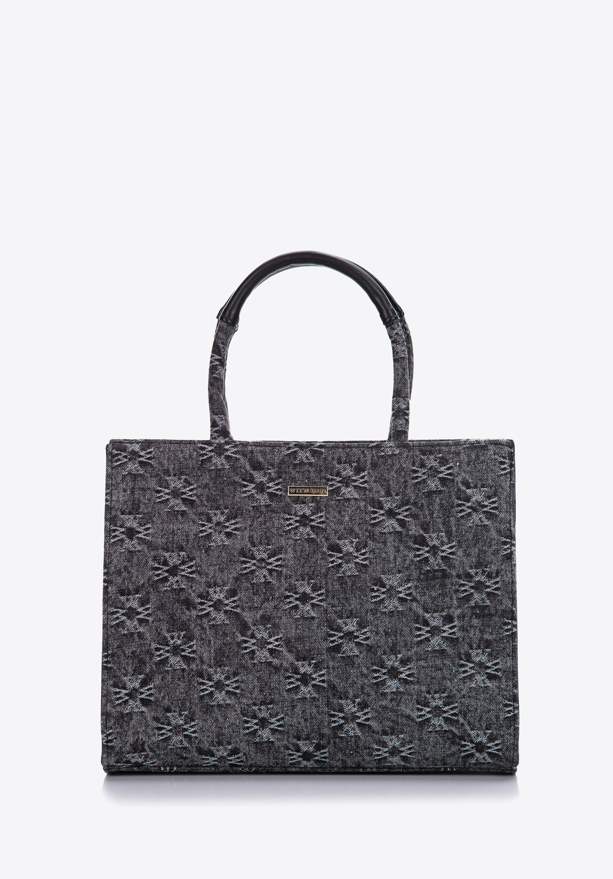 Torebka kuferek dżinsowa w monogram