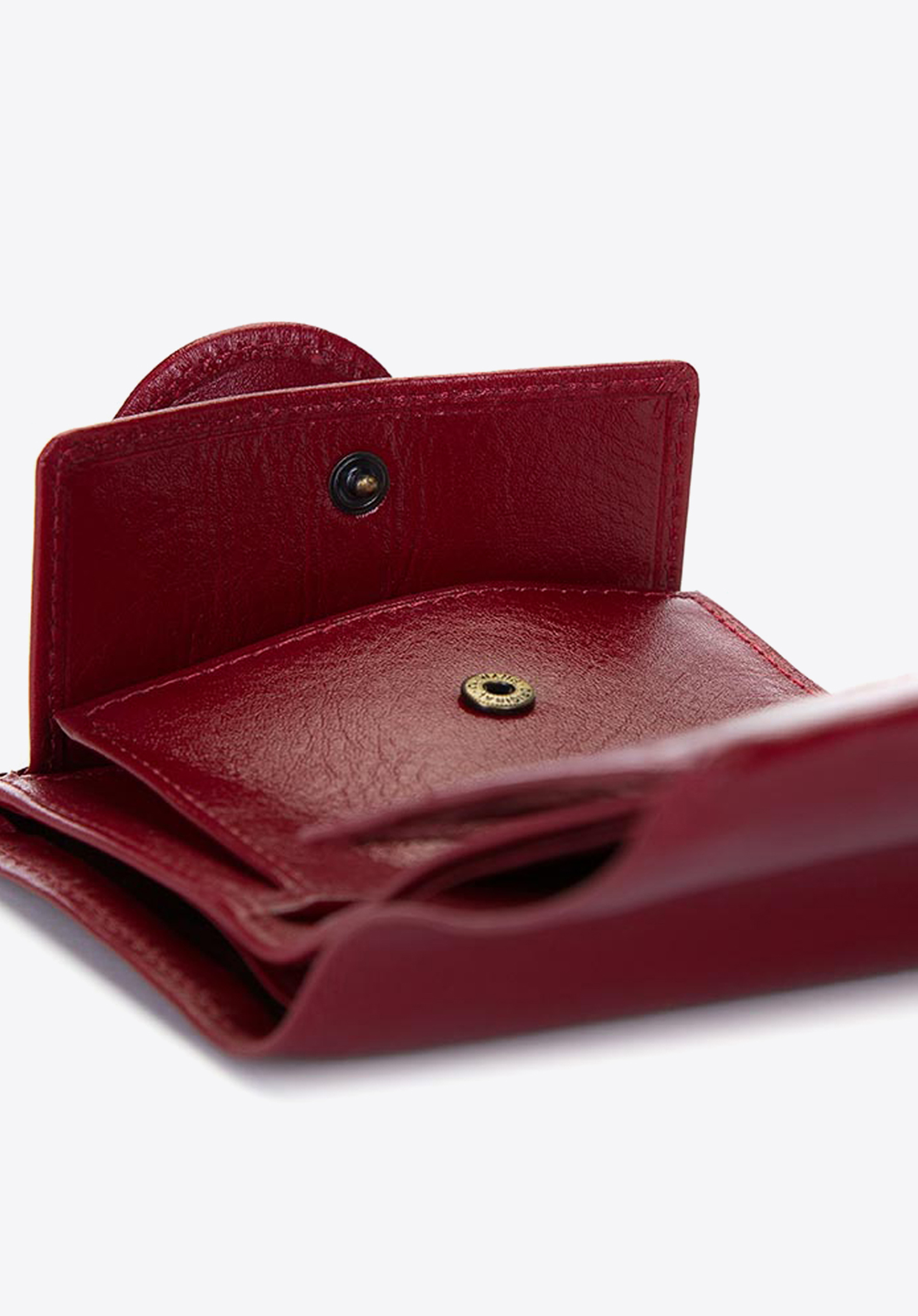 Damski portfel skórzany z elegancką napą