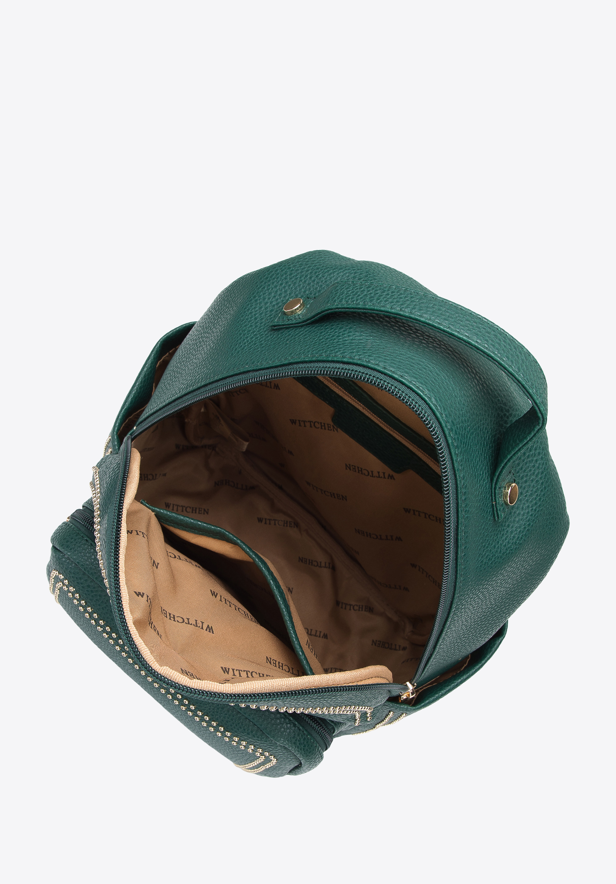 Damski plecak z ozdobnymi nitami