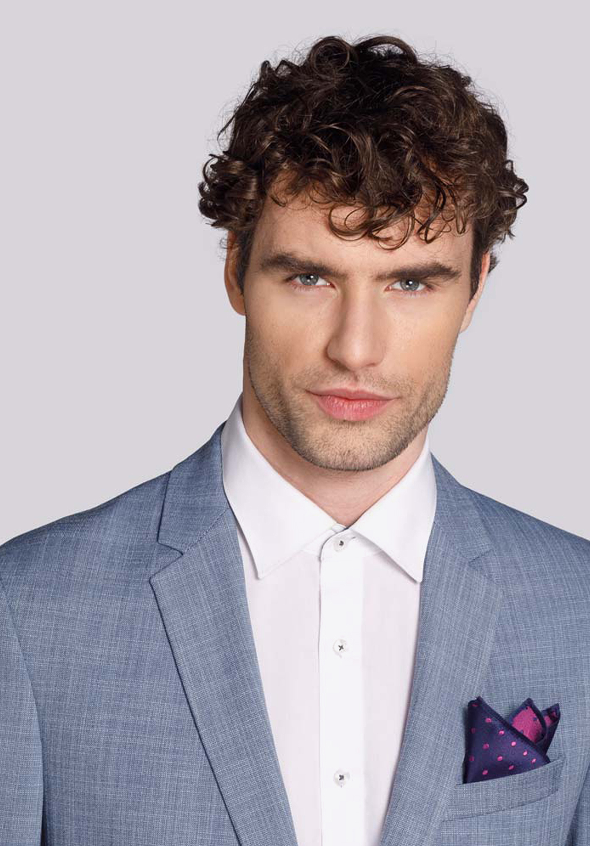 Poszetka z jedwabiu wzorzysta mała