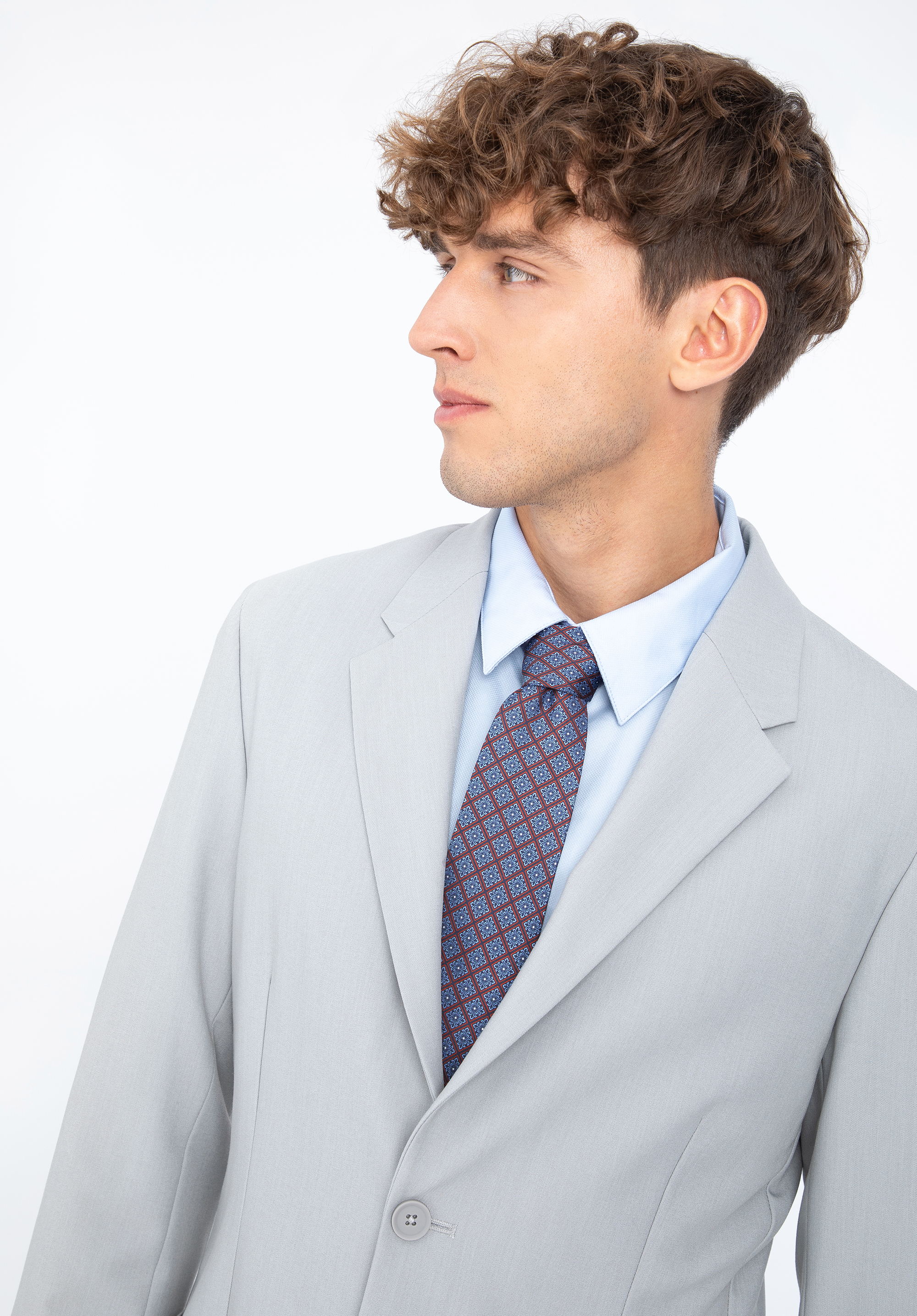 Krawat z jedwabiu we wzory