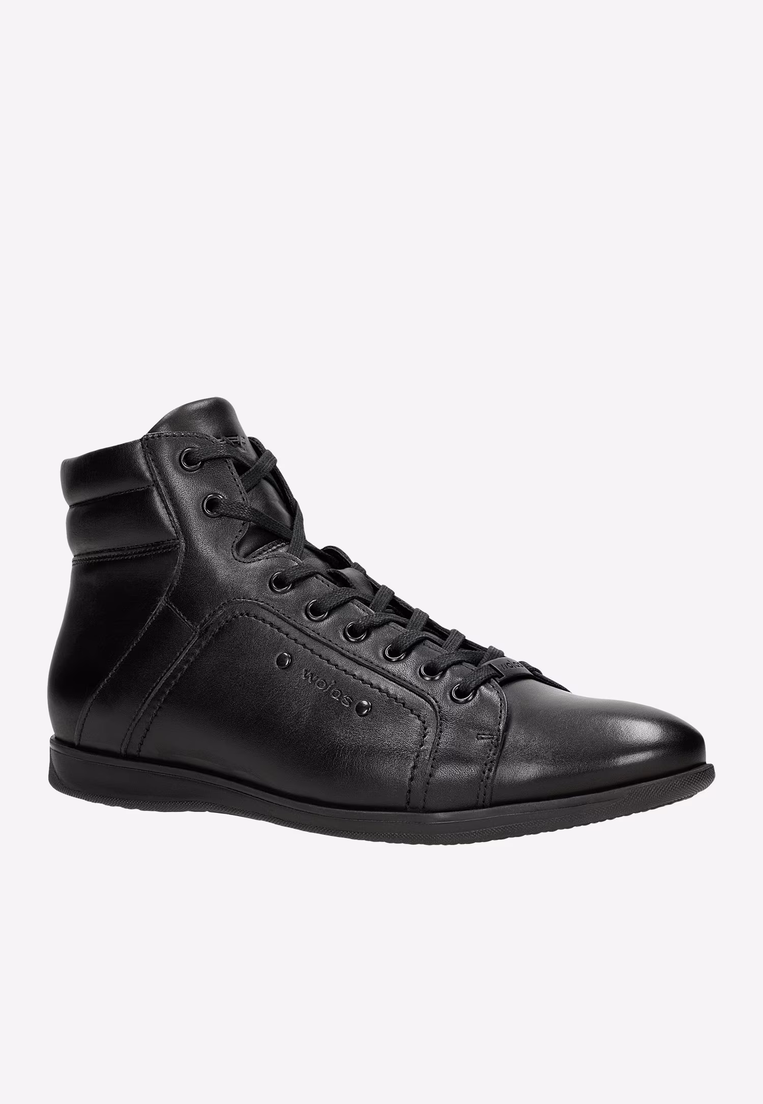 Jasnobrązowe trzewiki męskie ze skóry licowej