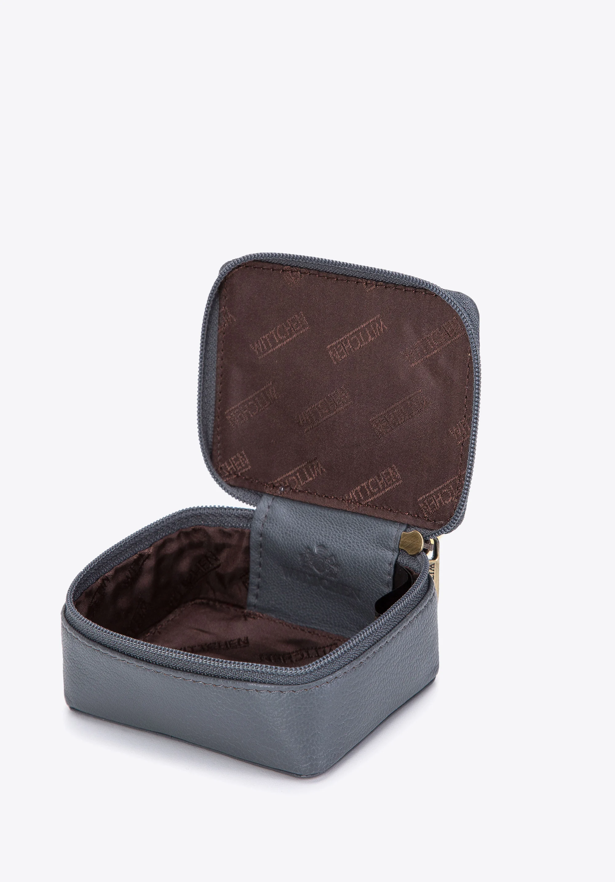 Minikosmetyczka skórzana pudełkowa