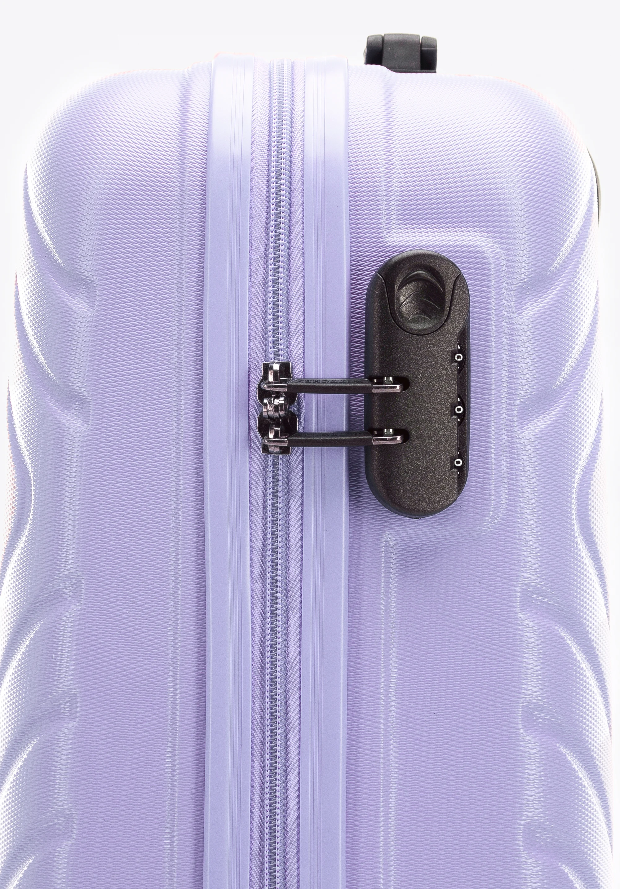 Walizka kabinowa z ABS-u z geometrycznym tłoczeniem