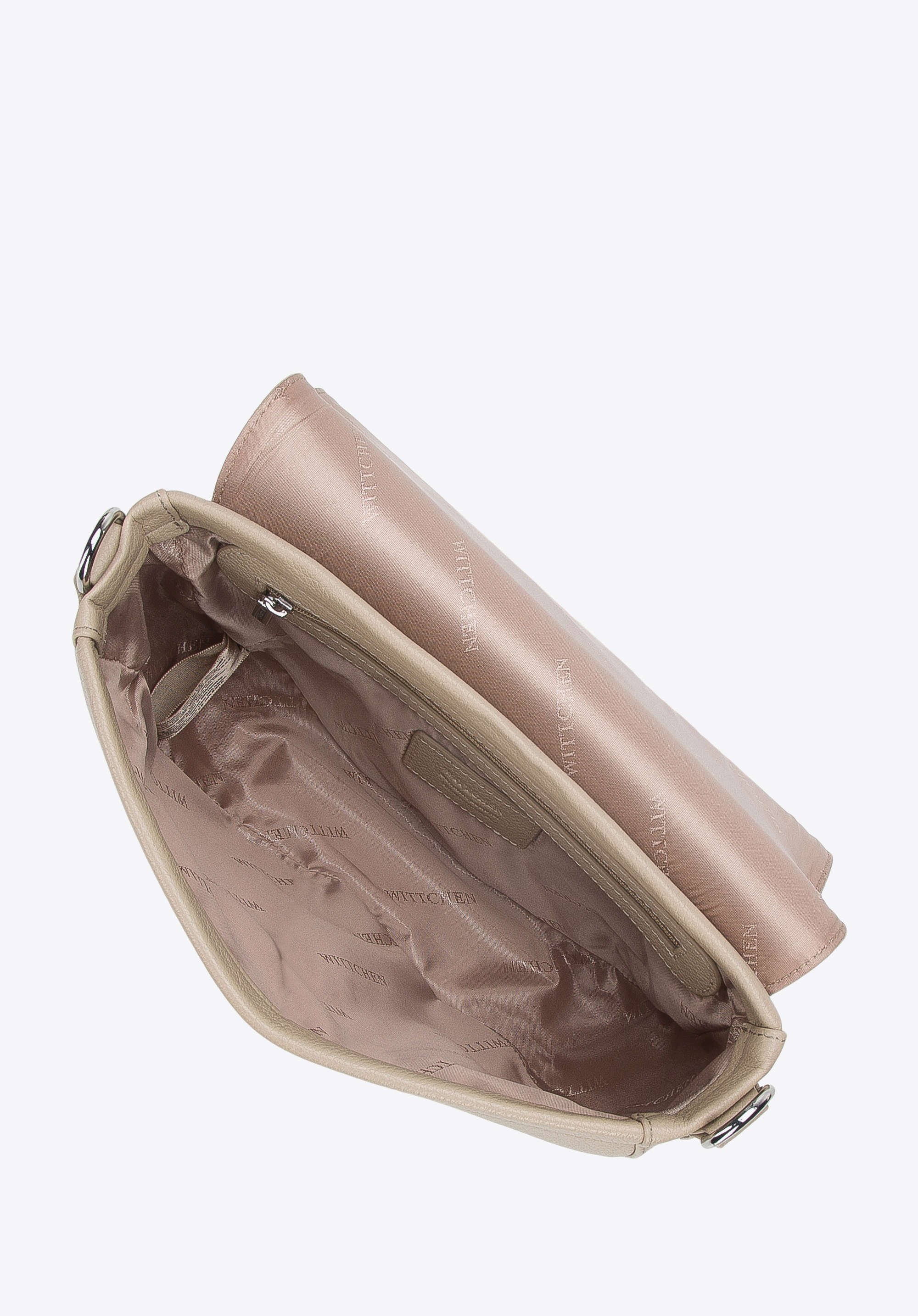 Torebka saddle bag skórzana z plecionym paskiem