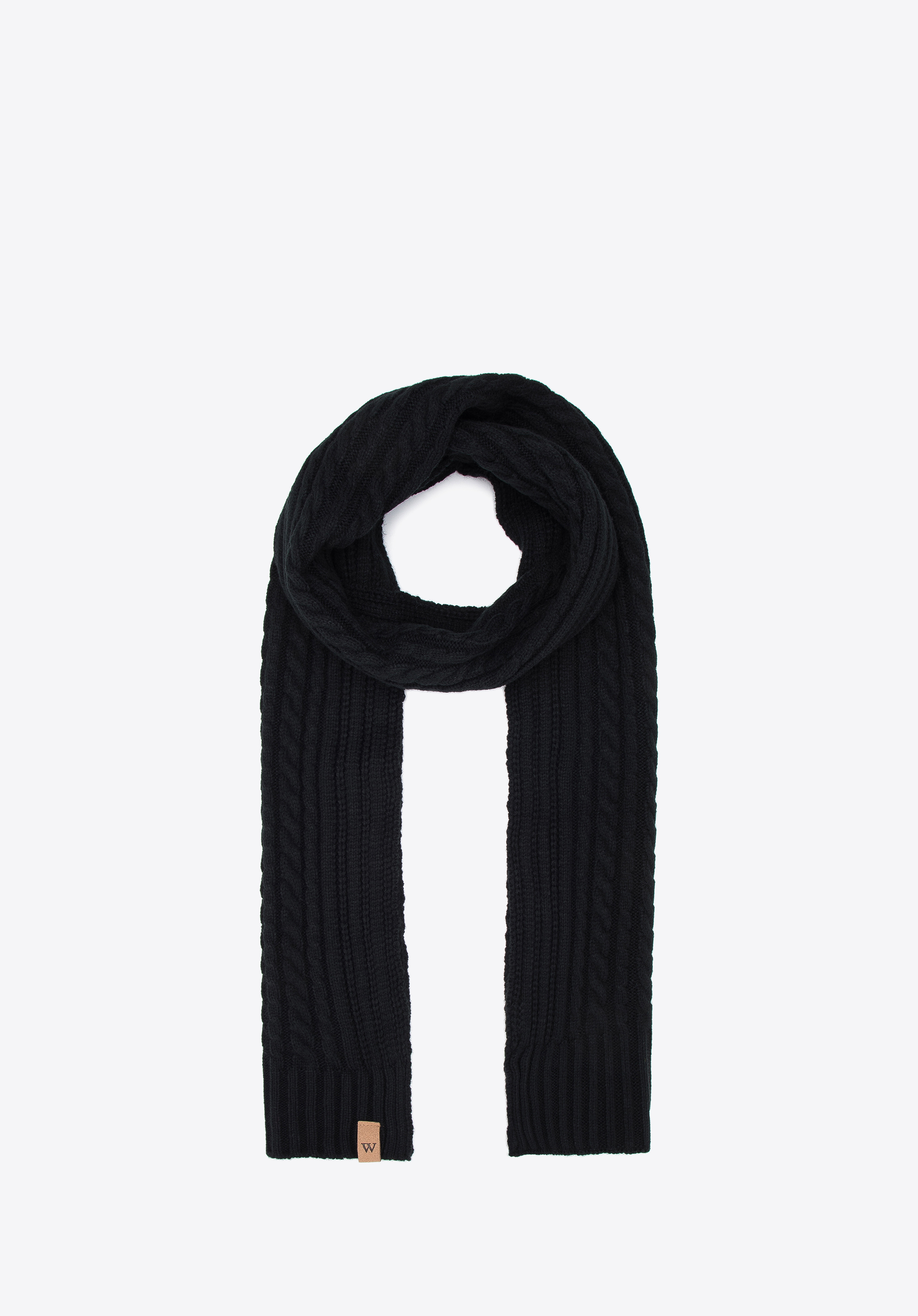 Męski komplet zimowy z ozdobnym splotem klasyczny