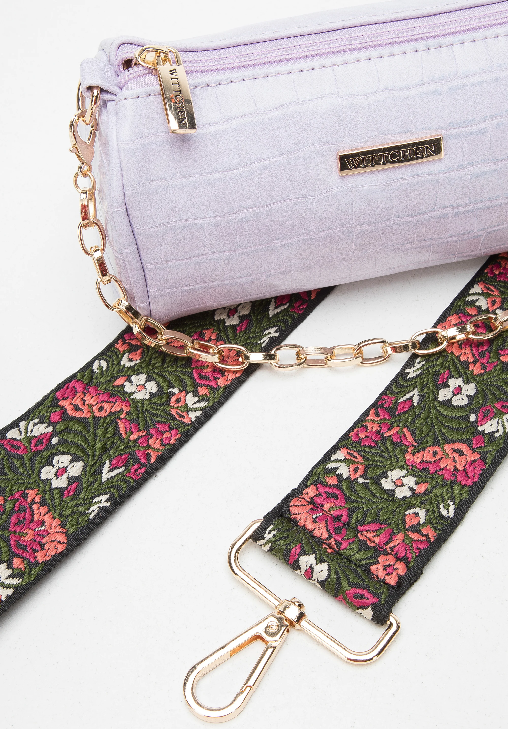 Damska minitorebka z wymiennymi paskami