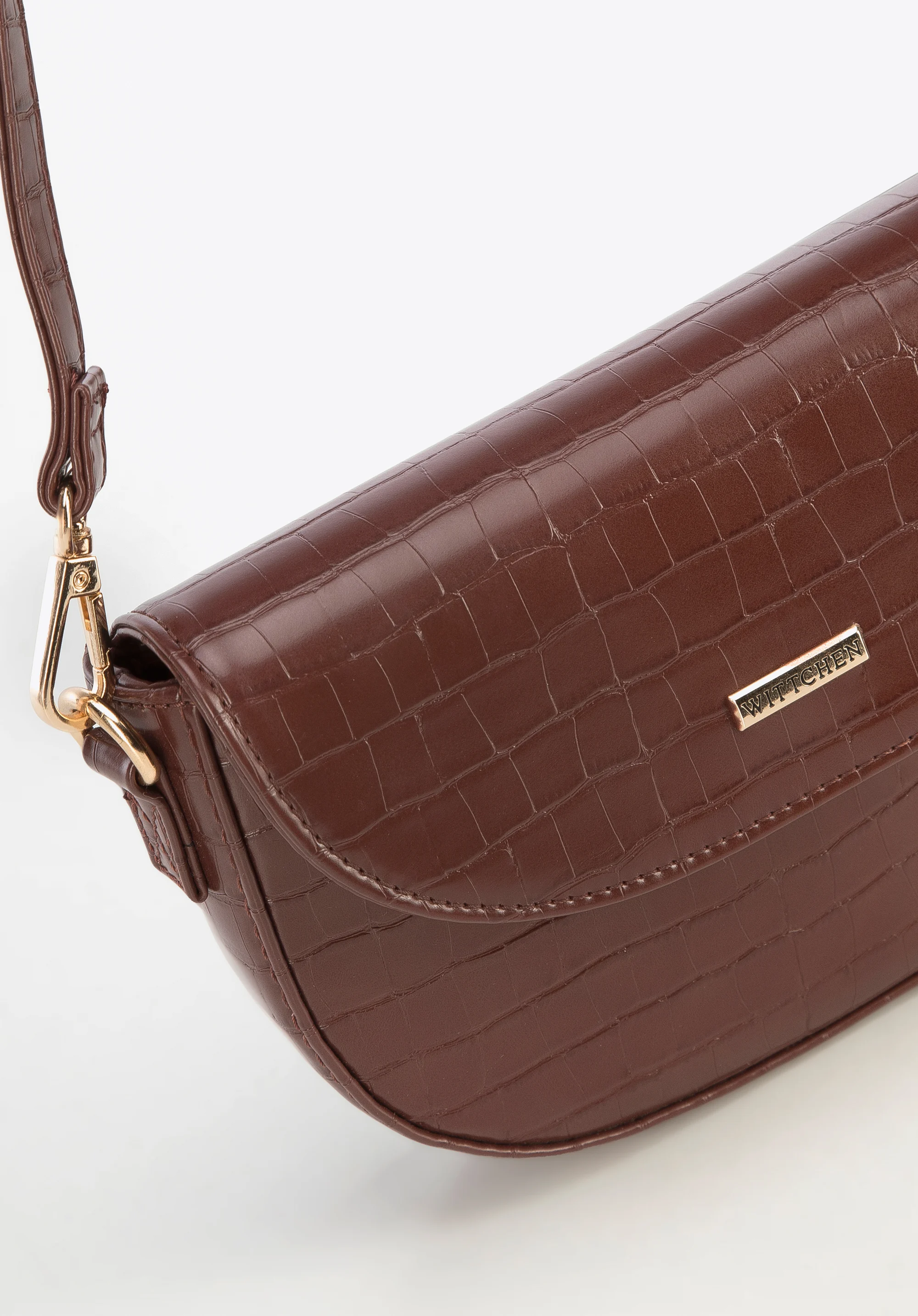 Damska torebka z ekoskóry półokrągła