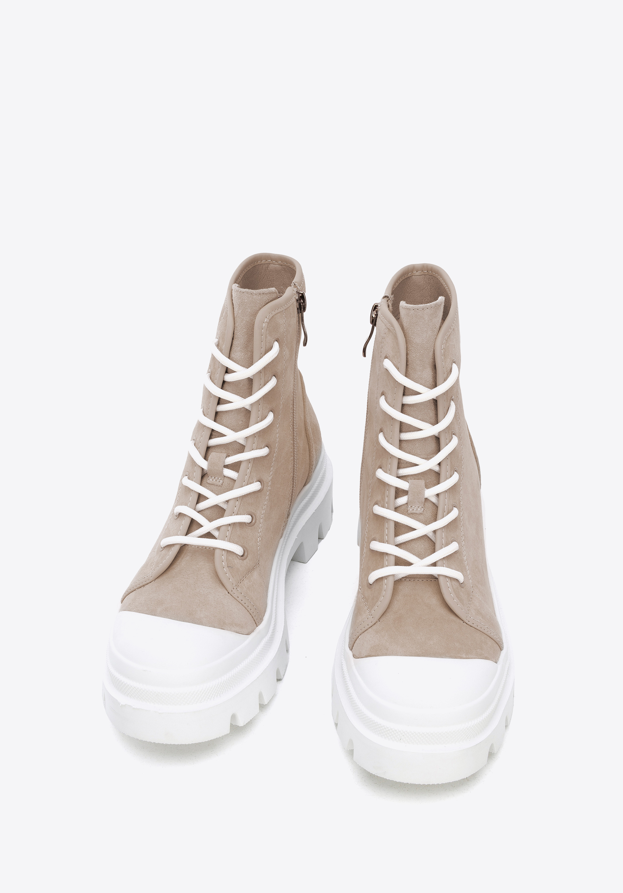 Damskie trapery z nubuku