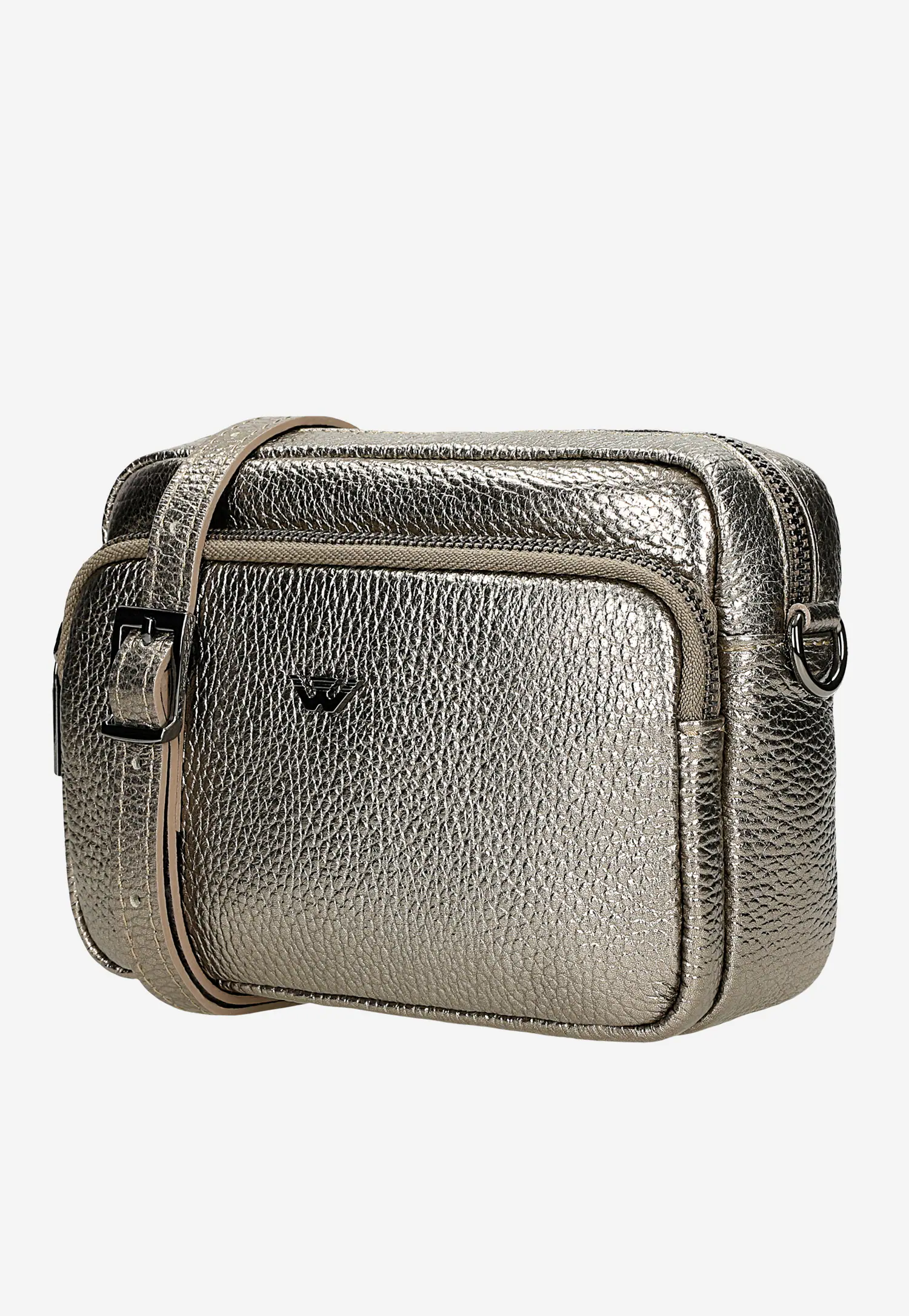 Mała złota torebka damska crossbody