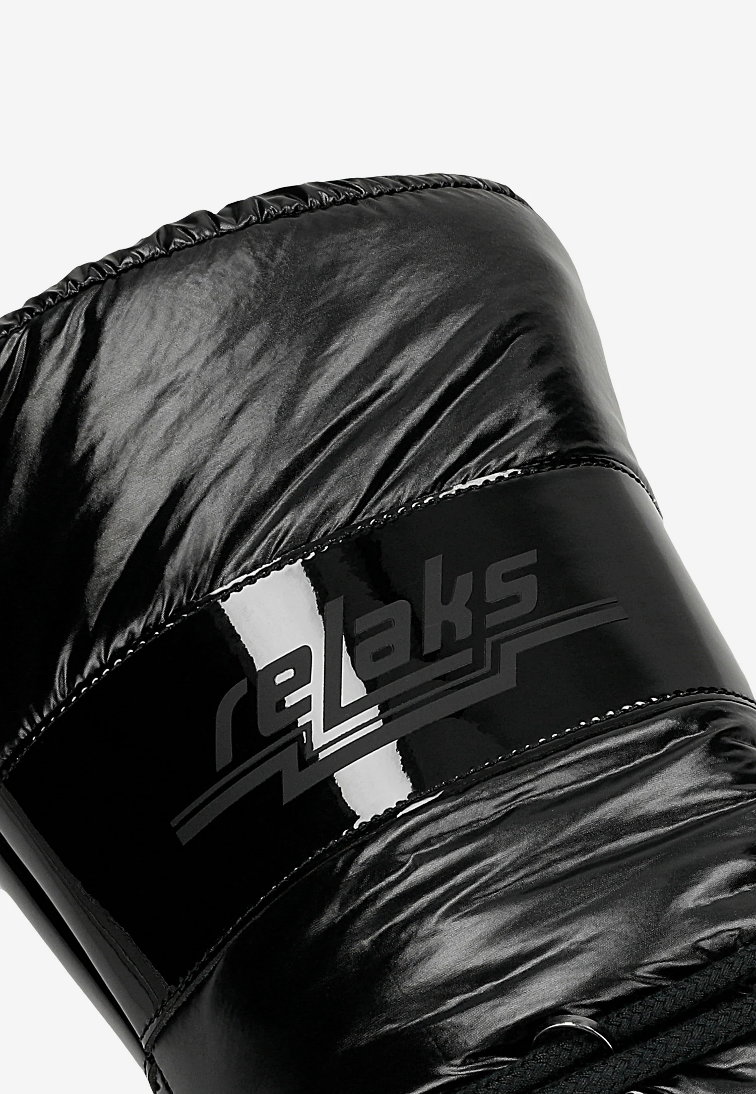 RELAKS wysokie lakierowane śniegowce damskie na masywnej podeszwie