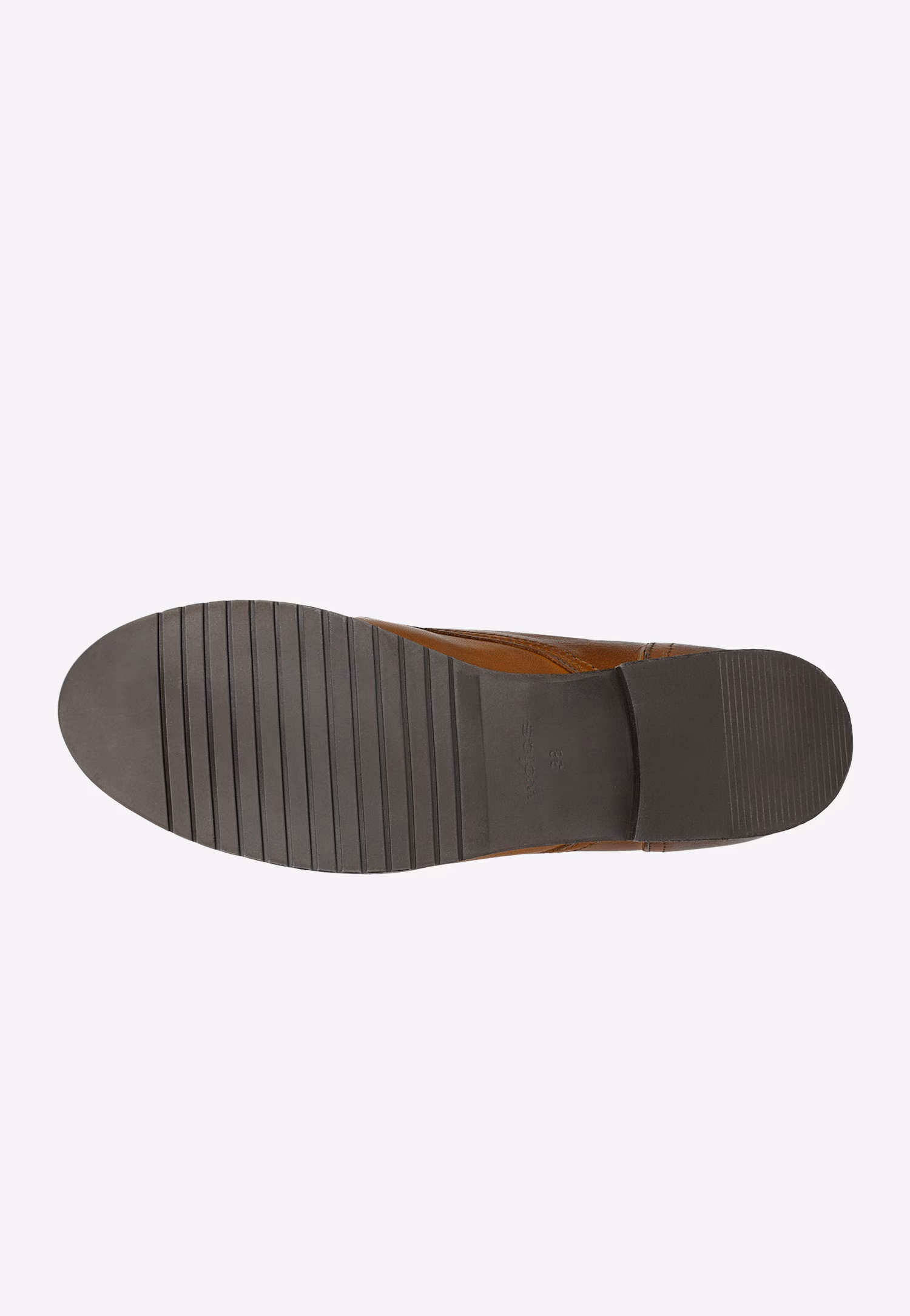 Jasnobrązowe trzewiki damskie sznurowane