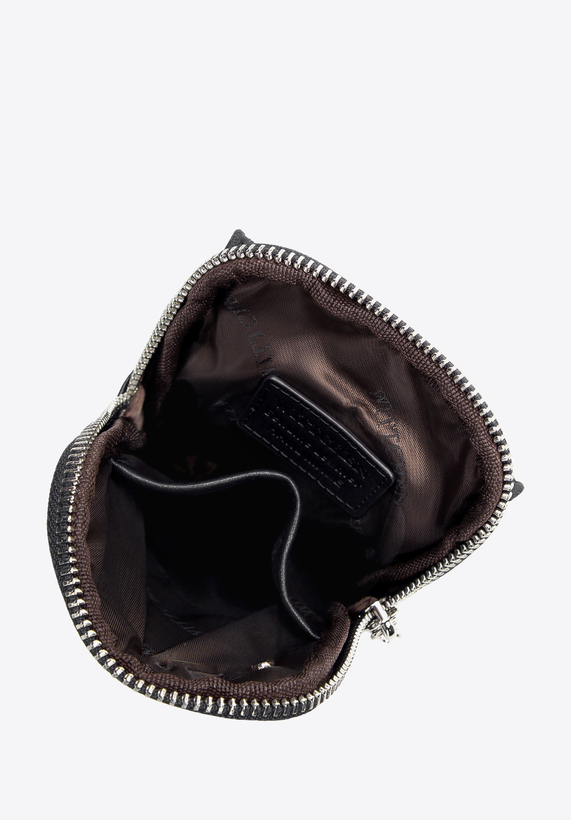 Damska minitorebka z pikowanej skóry