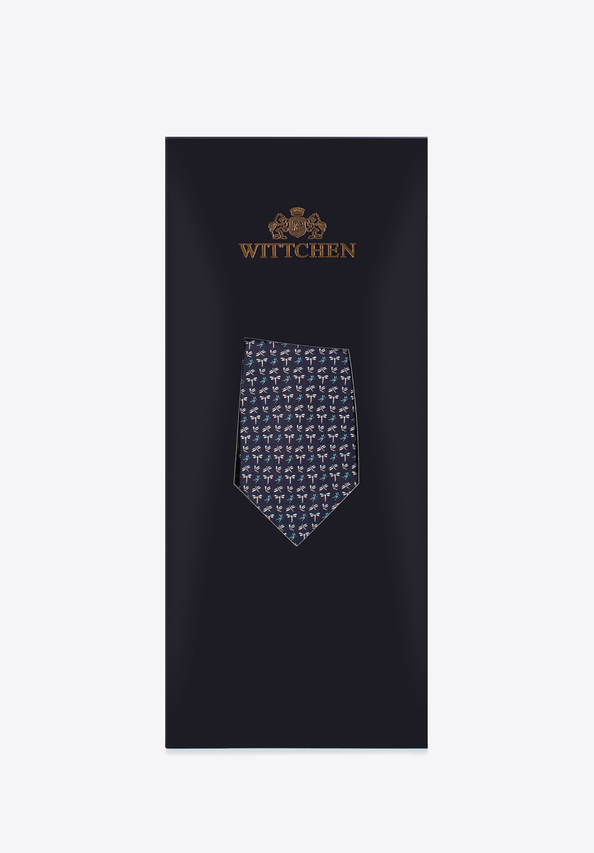 Krawat jedwabny wzorzysty