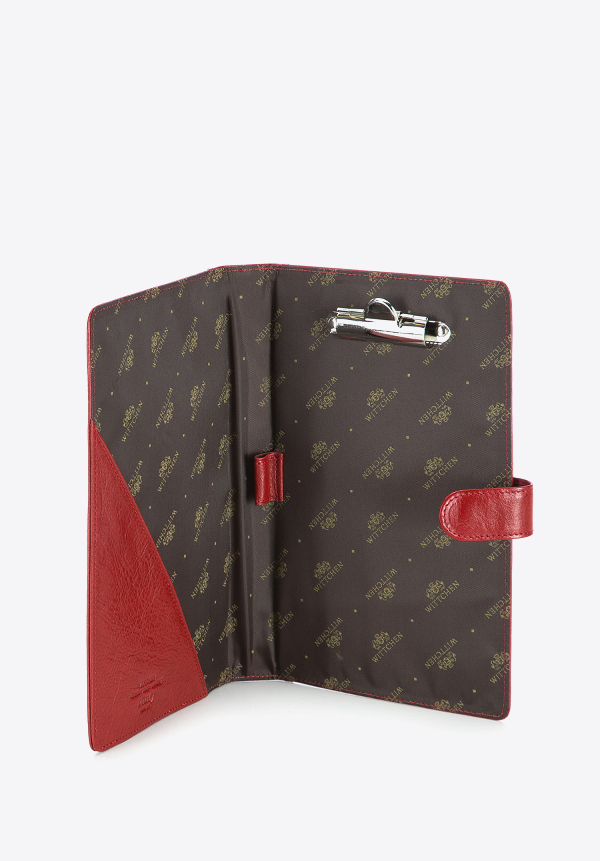 Podkładka pod dokumenty skórzana z klipsem i okładką