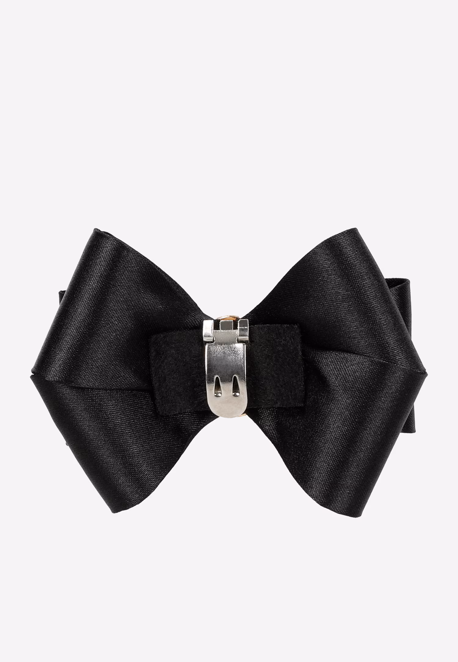 Eleganckie klipsy do obuwia z czarną kokardą